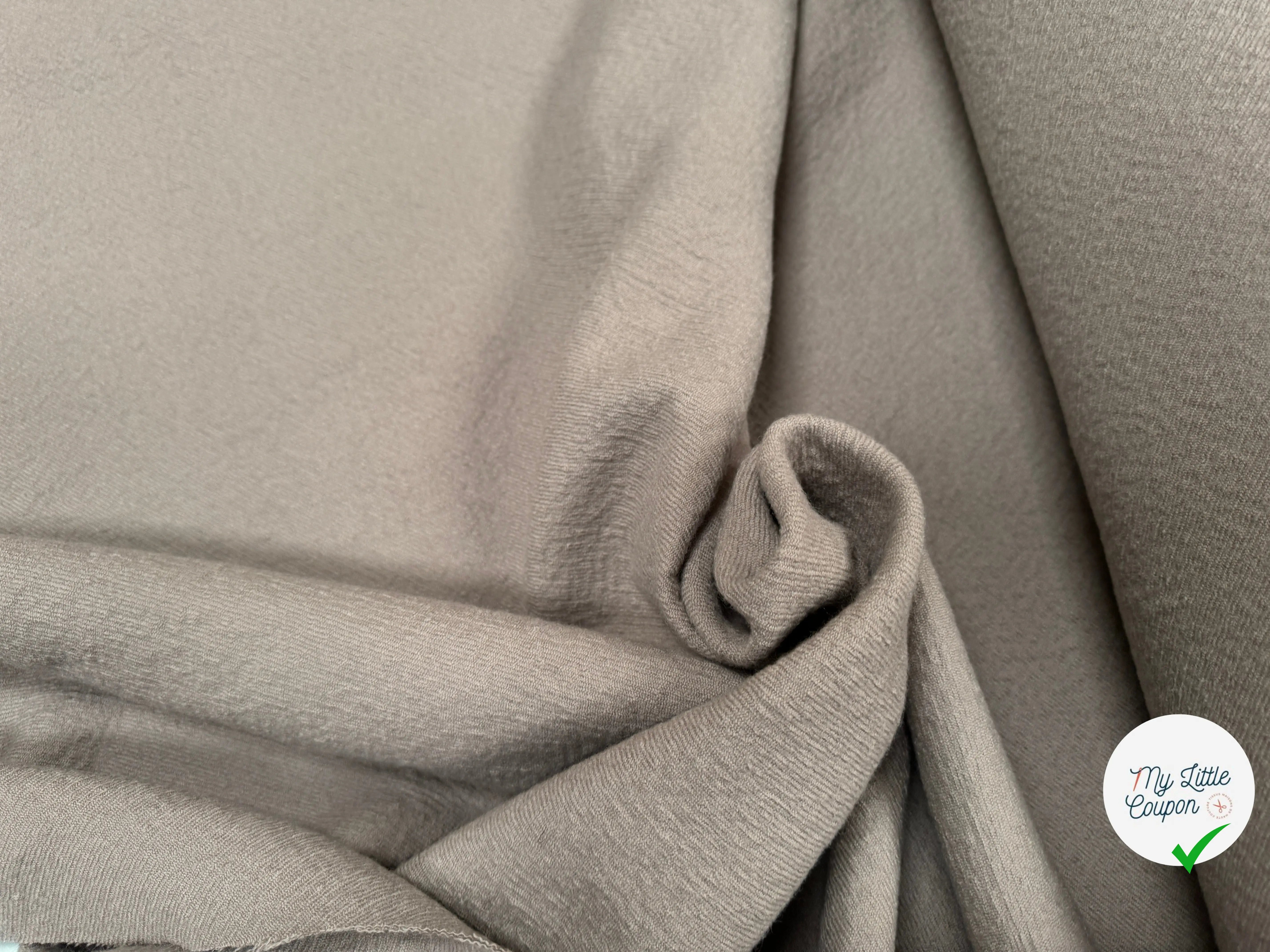 LAINAGE DRILL 100% LAINE VIERGE GRIS CLAIR - My Little Coupon