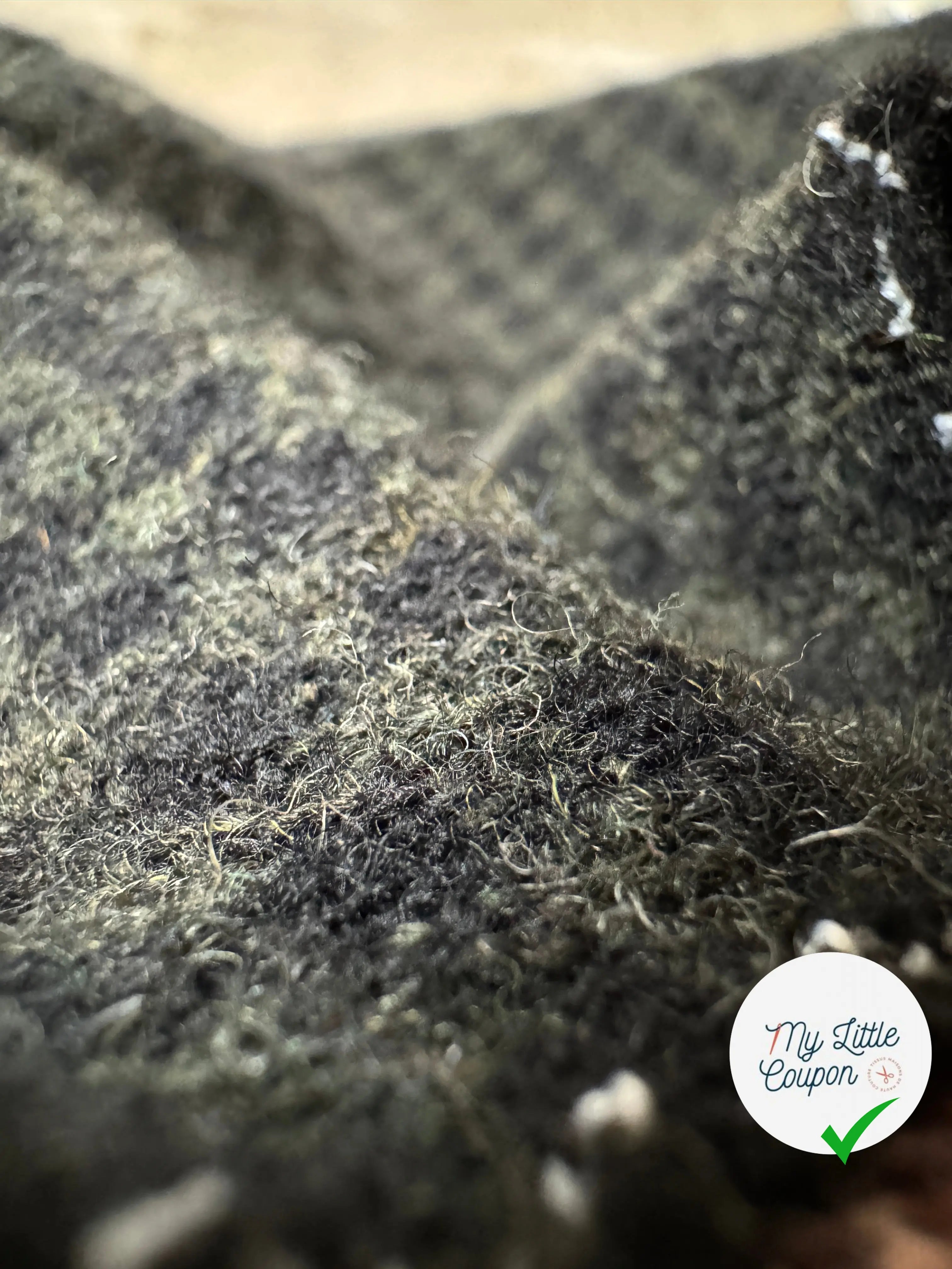 LAINAGE FABRICA VICHY VERT ET NOIR - My Little Coupon