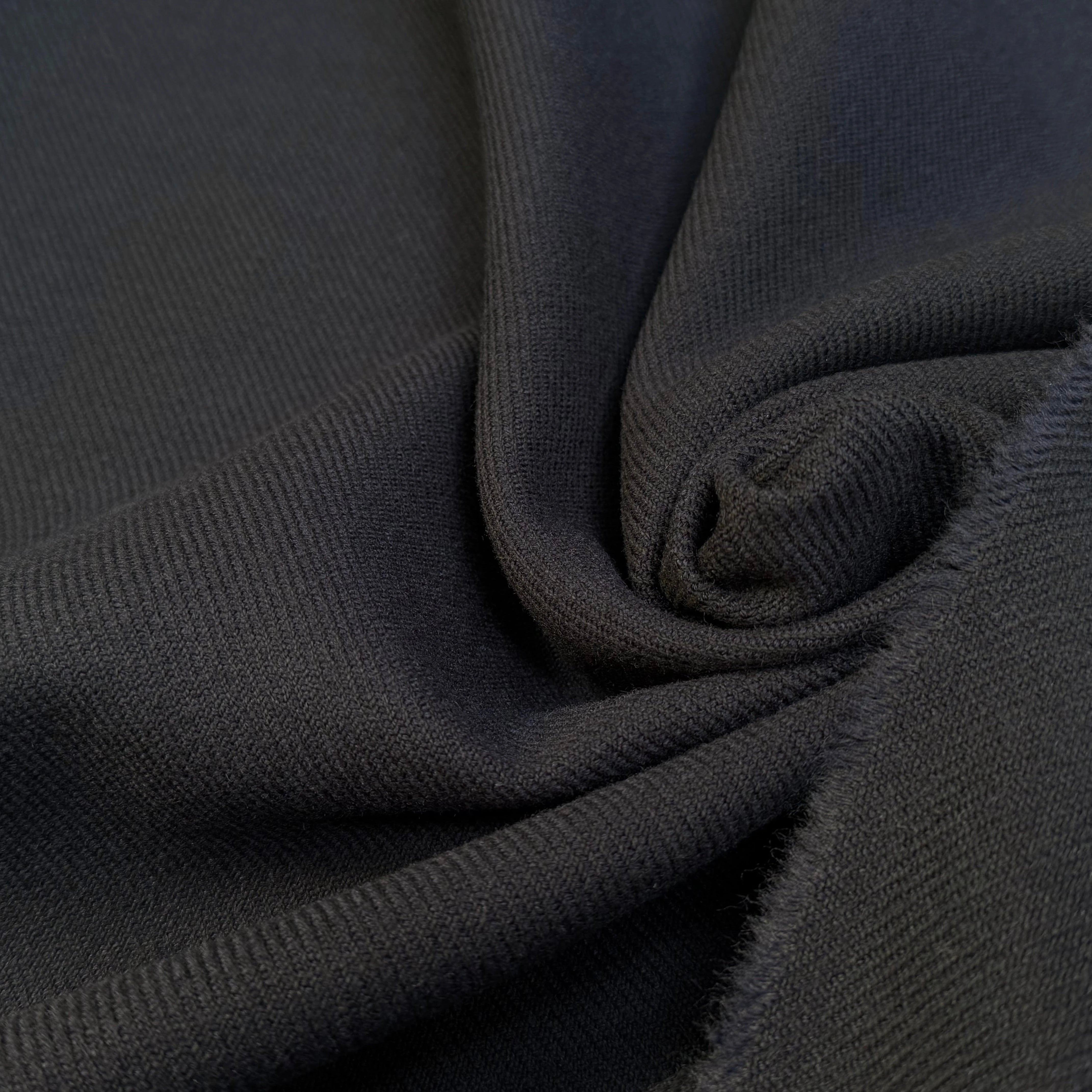 LAINAGE LOURD NOIR NAVY BELLE TENUE 52% LAINE VIERGE - My Little Coupon