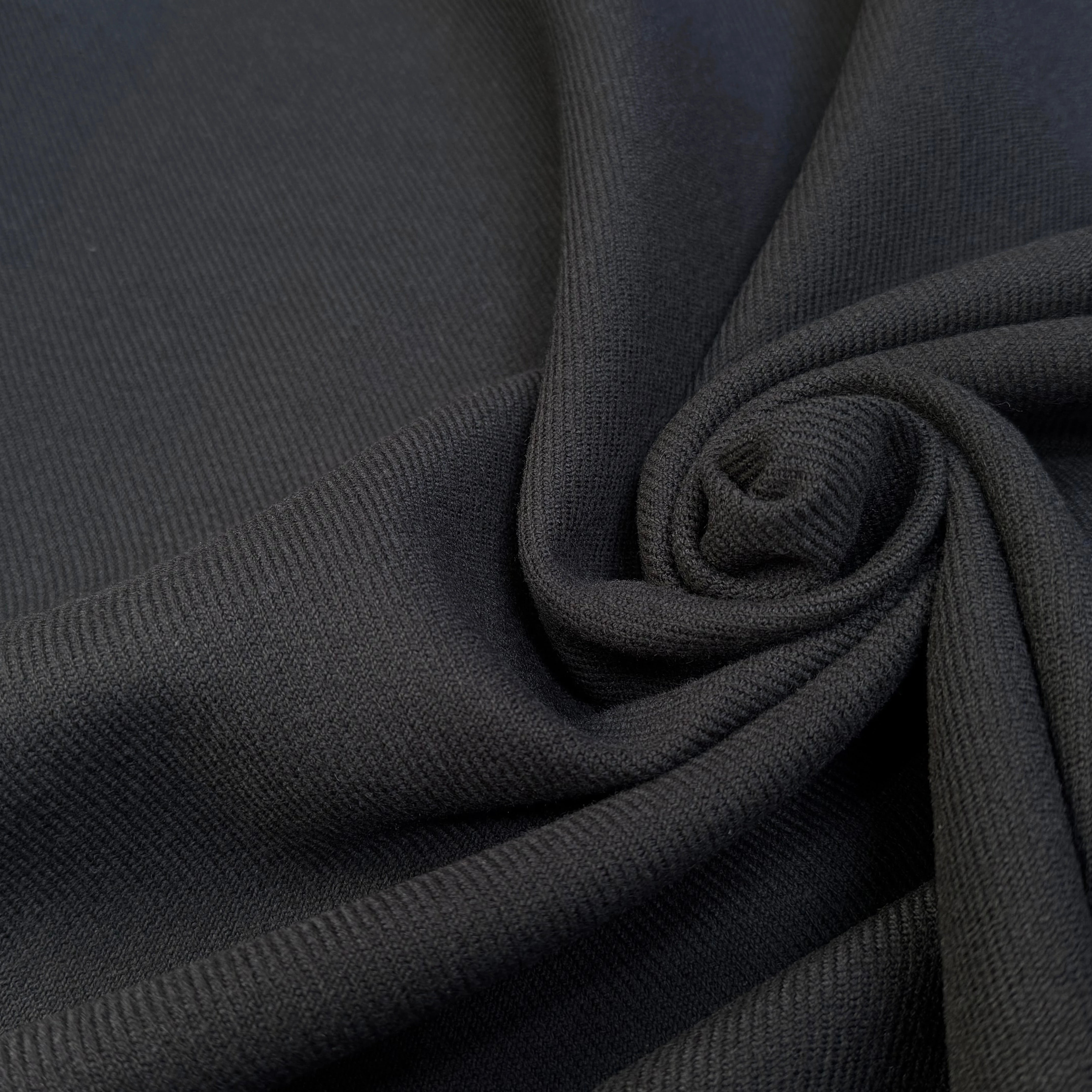 LAINAGE LOURD NOIR NAVY BELLE TENUE 52% LAINE VIERGE - My Little Coupon