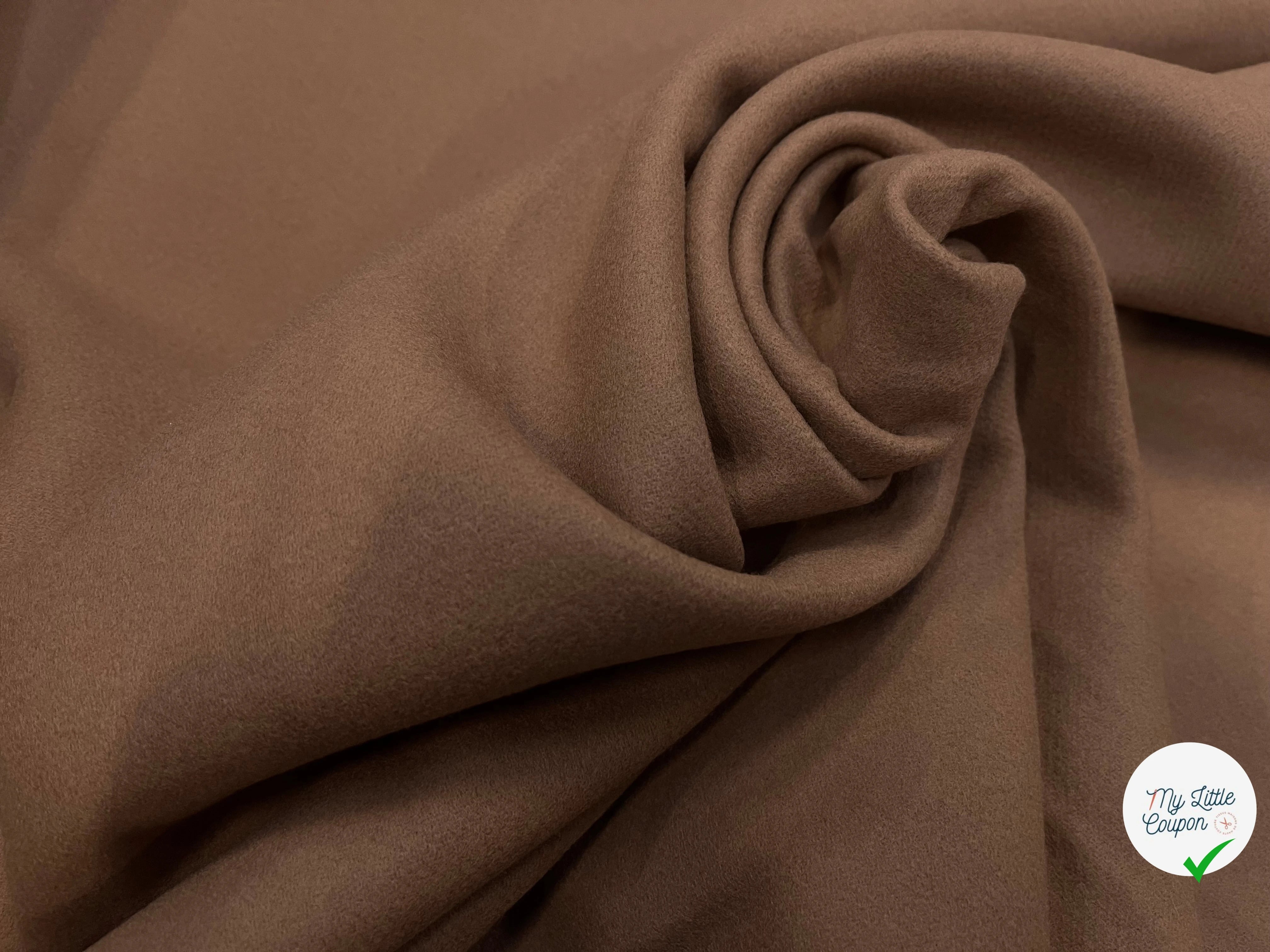 LAINAGE MANTEAU 100% LAINE CABAN CAMEL FONCÉ - My Little Coupon