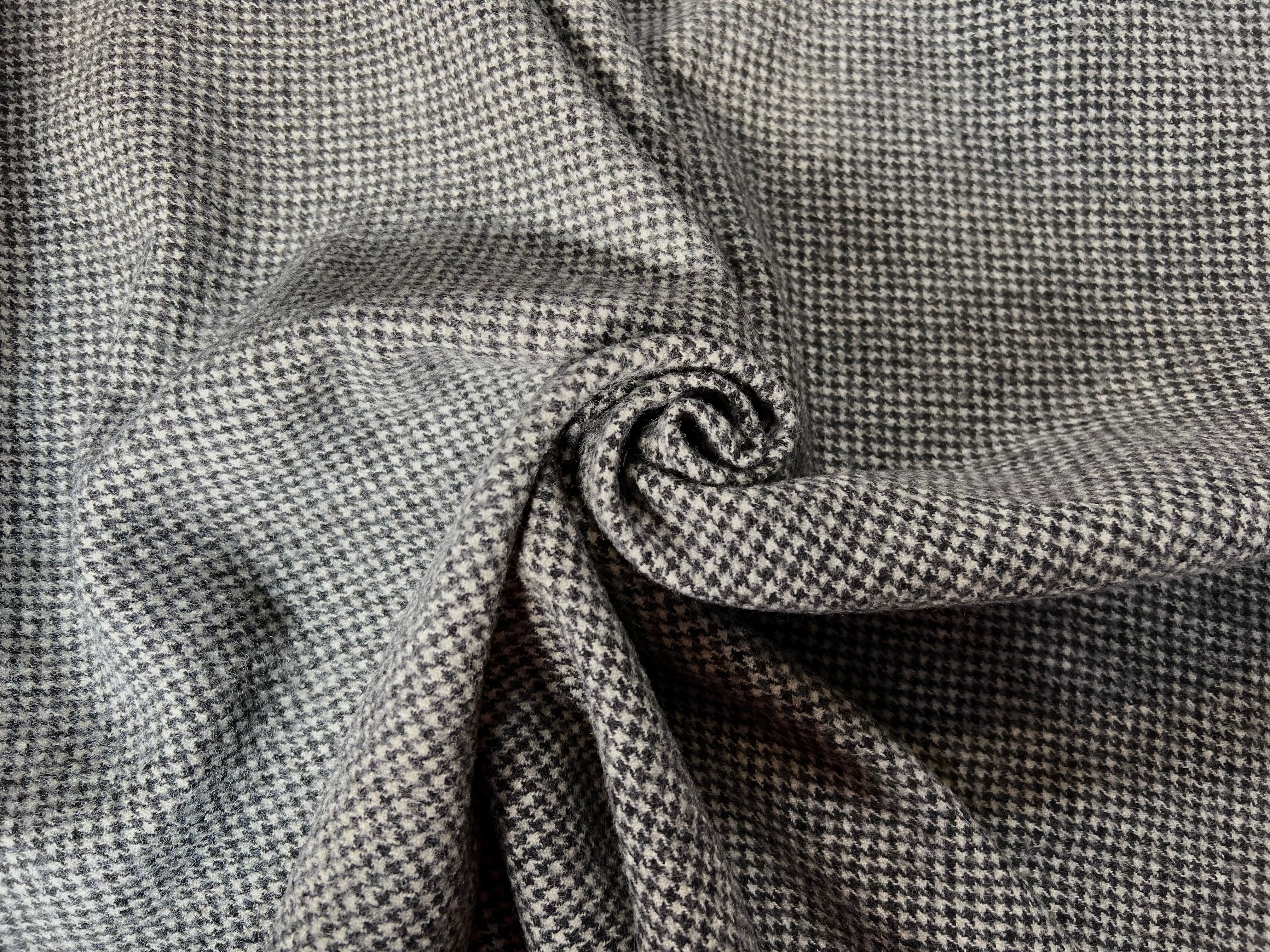LAINAGE MANTEAU 100% LAINE PIED-DE-POULE - My Little Coupon