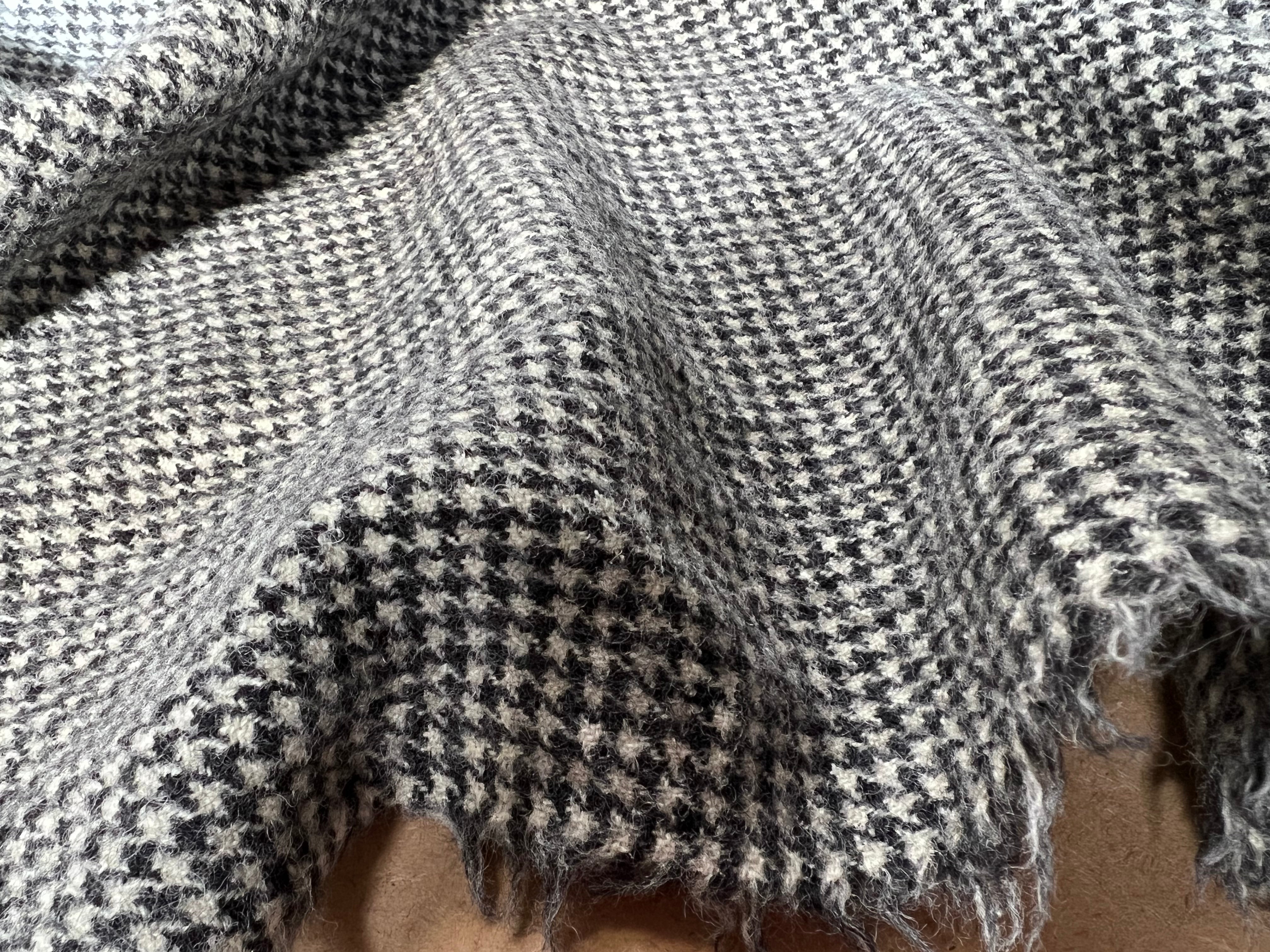 LAINAGE MANTEAU 100% LAINE PIED-DE-POULE - My Little Coupon