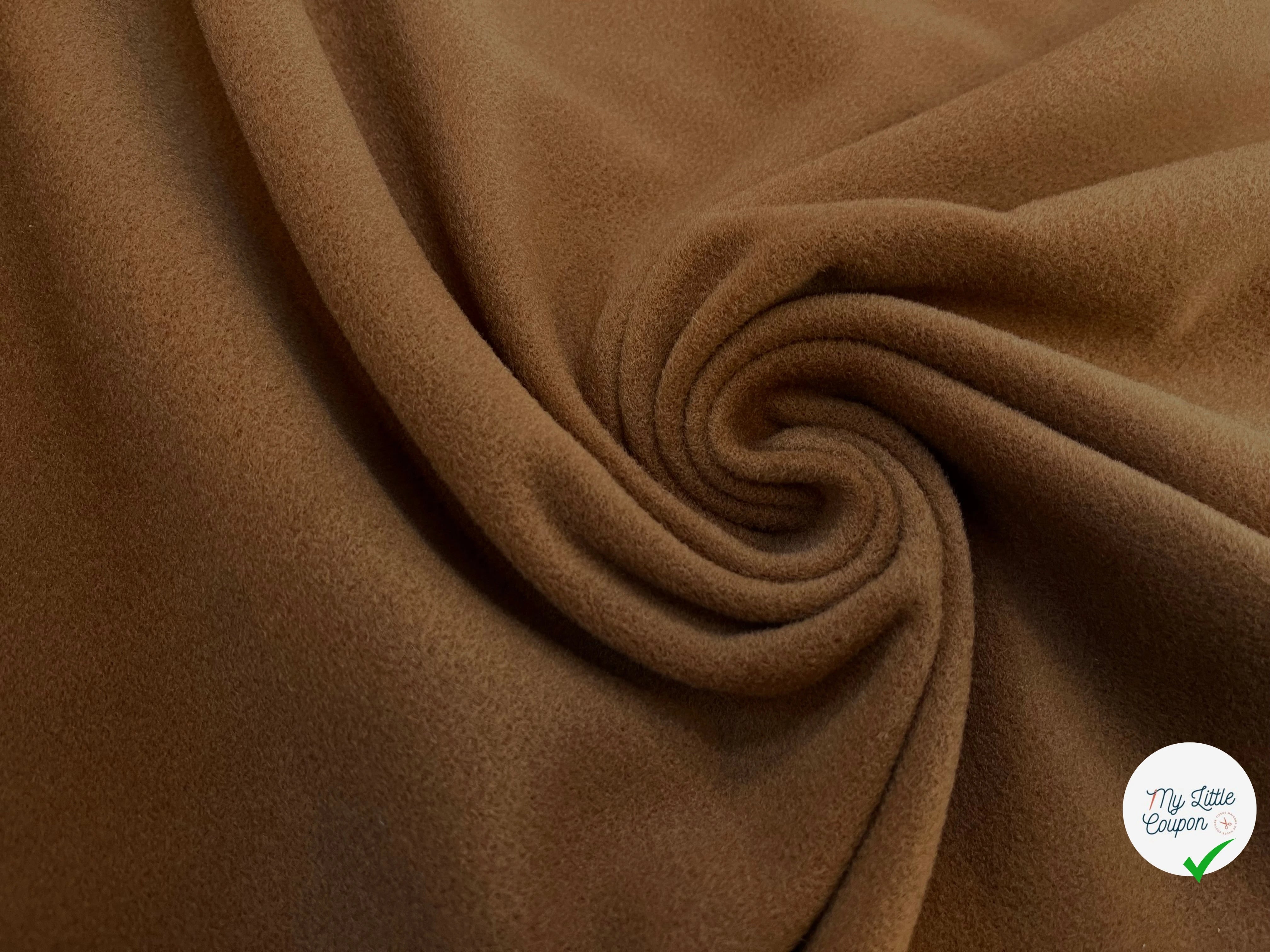 LAINAGE MANTEAU 20% CASHMERE MARRON CARAMEL - My Little Coupon