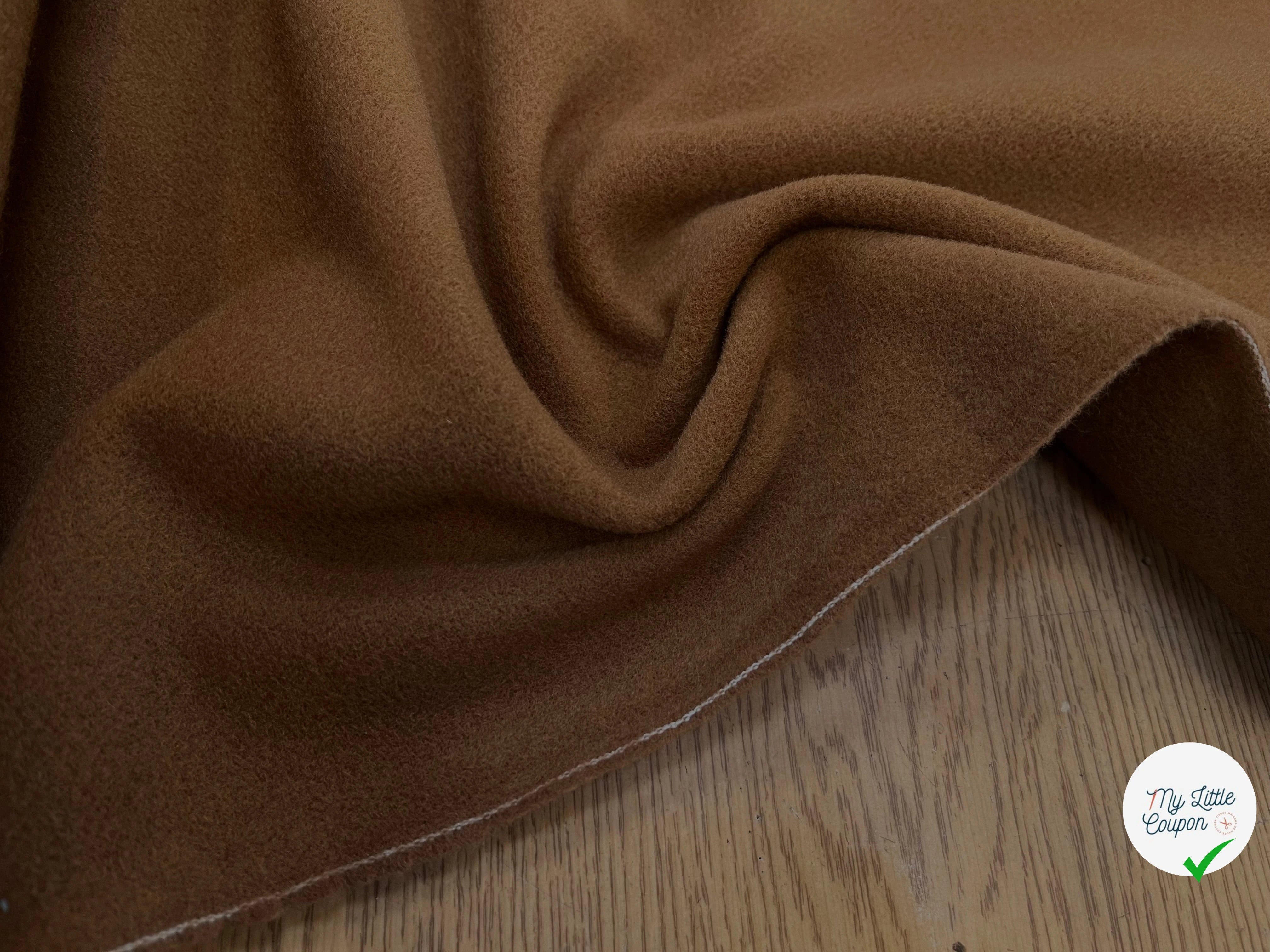 LAINAGE MANTEAU 20% CASHMERE MARRON CARAMEL - My Little Coupon