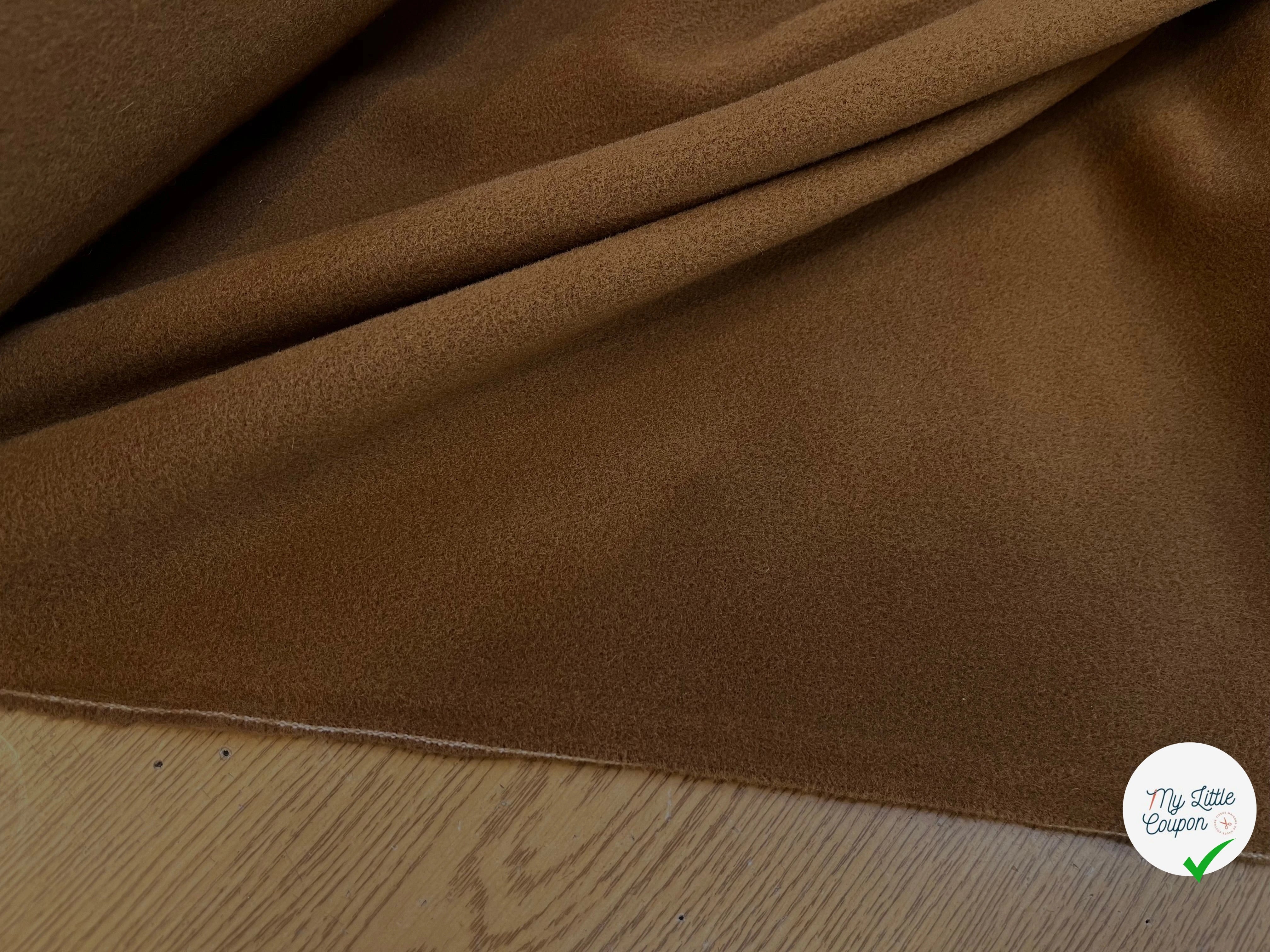 LAINAGE MANTEAU 20% CASHMERE MARRON CARAMEL - My Little Coupon