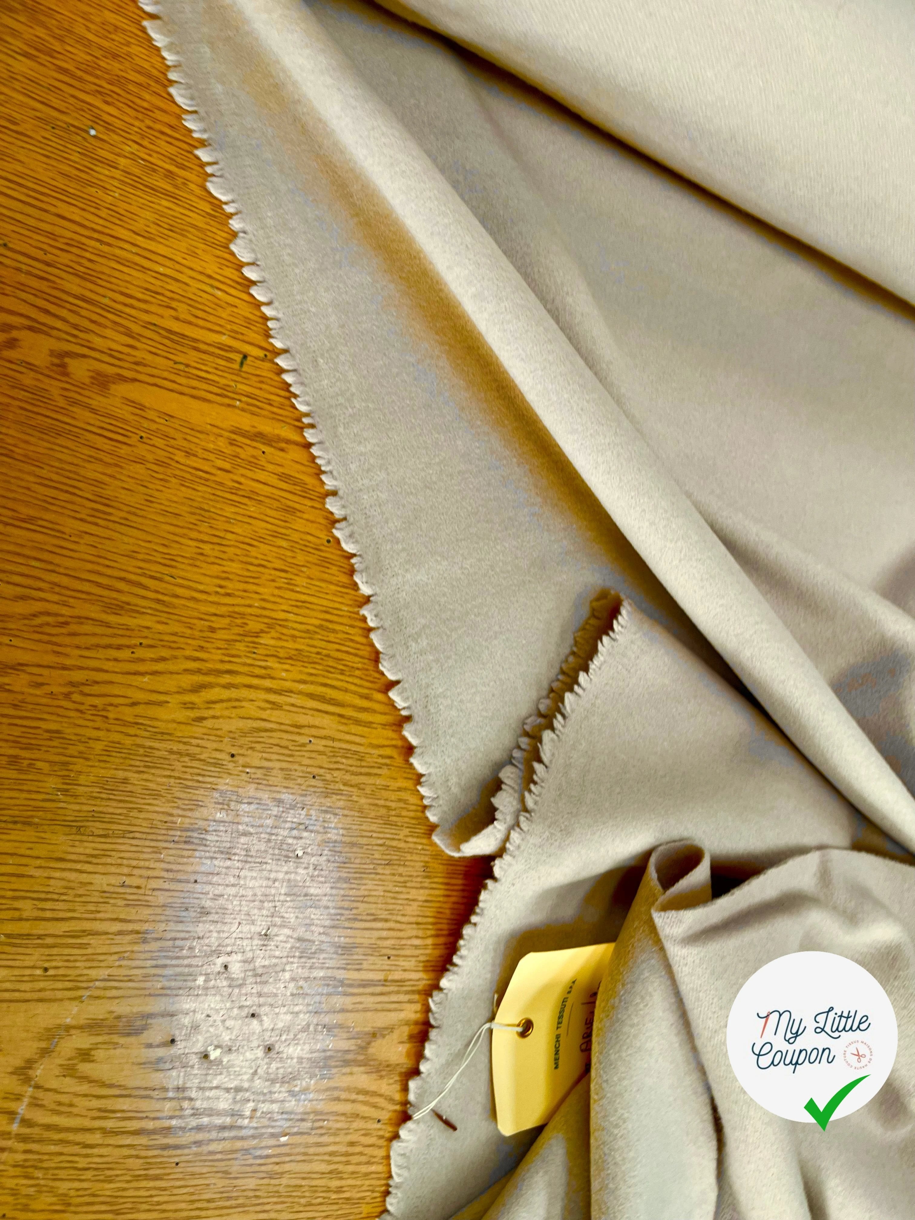 LAINAGE MANTEAU 65% CASHEMERE BEIGE CLAIR - My Little Coupon