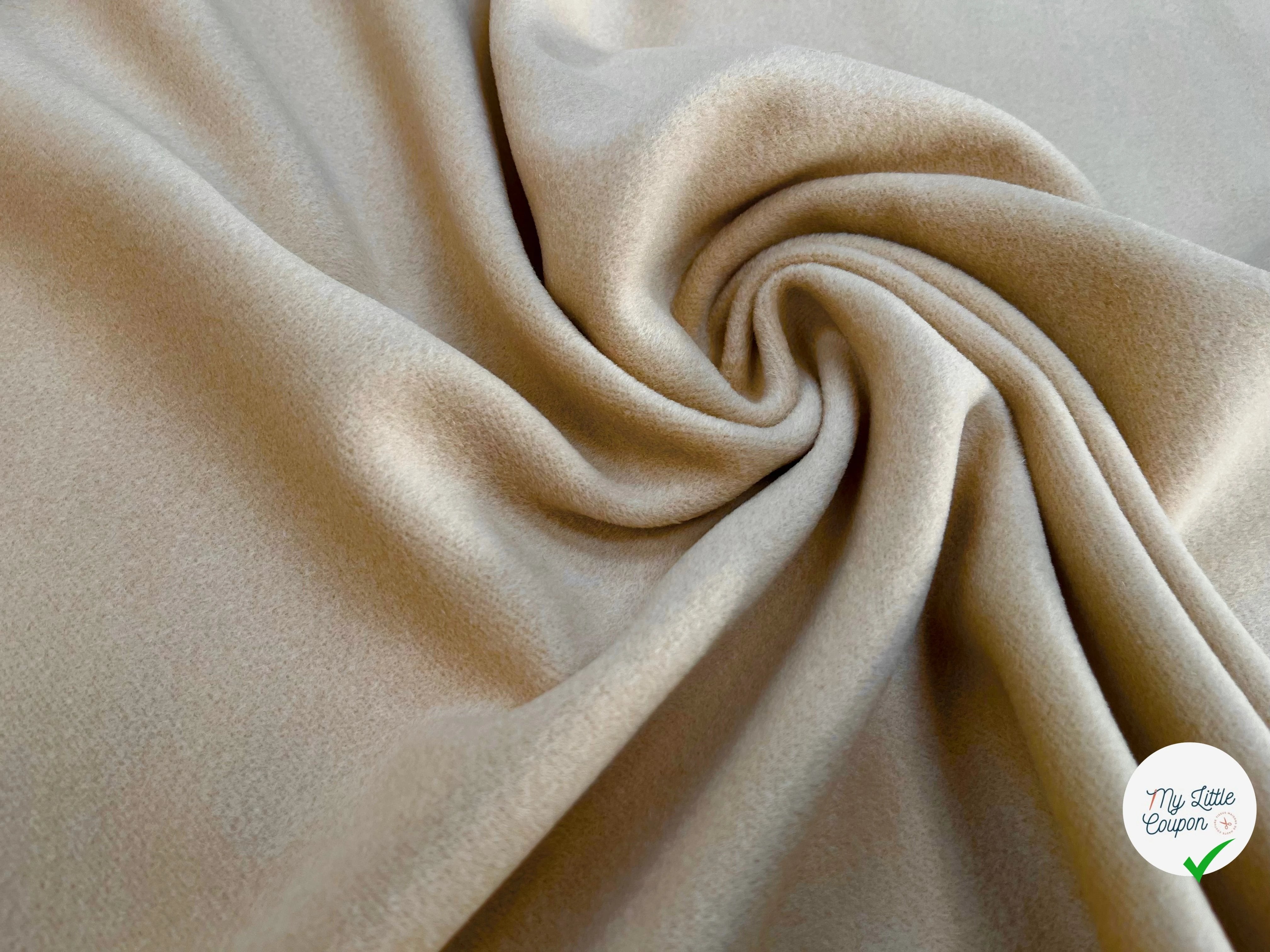 LAINAGE MANTEAU 65% CASHEMERE BEIGE CLAIR - My Little Coupon