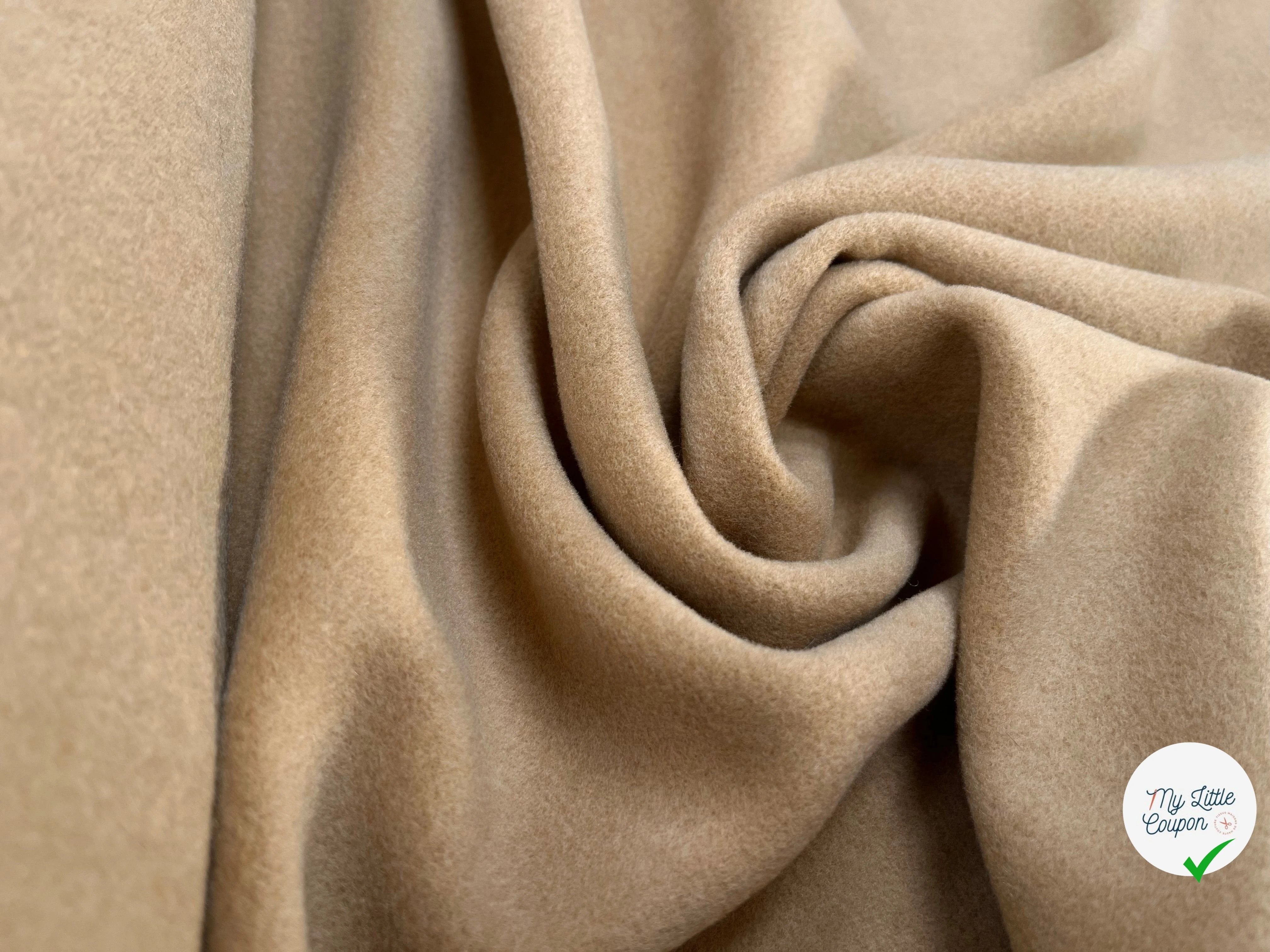 LAINAGE MANTEAU 65% CASHEMERE BEIGE FONCÉ - My Little Coupon