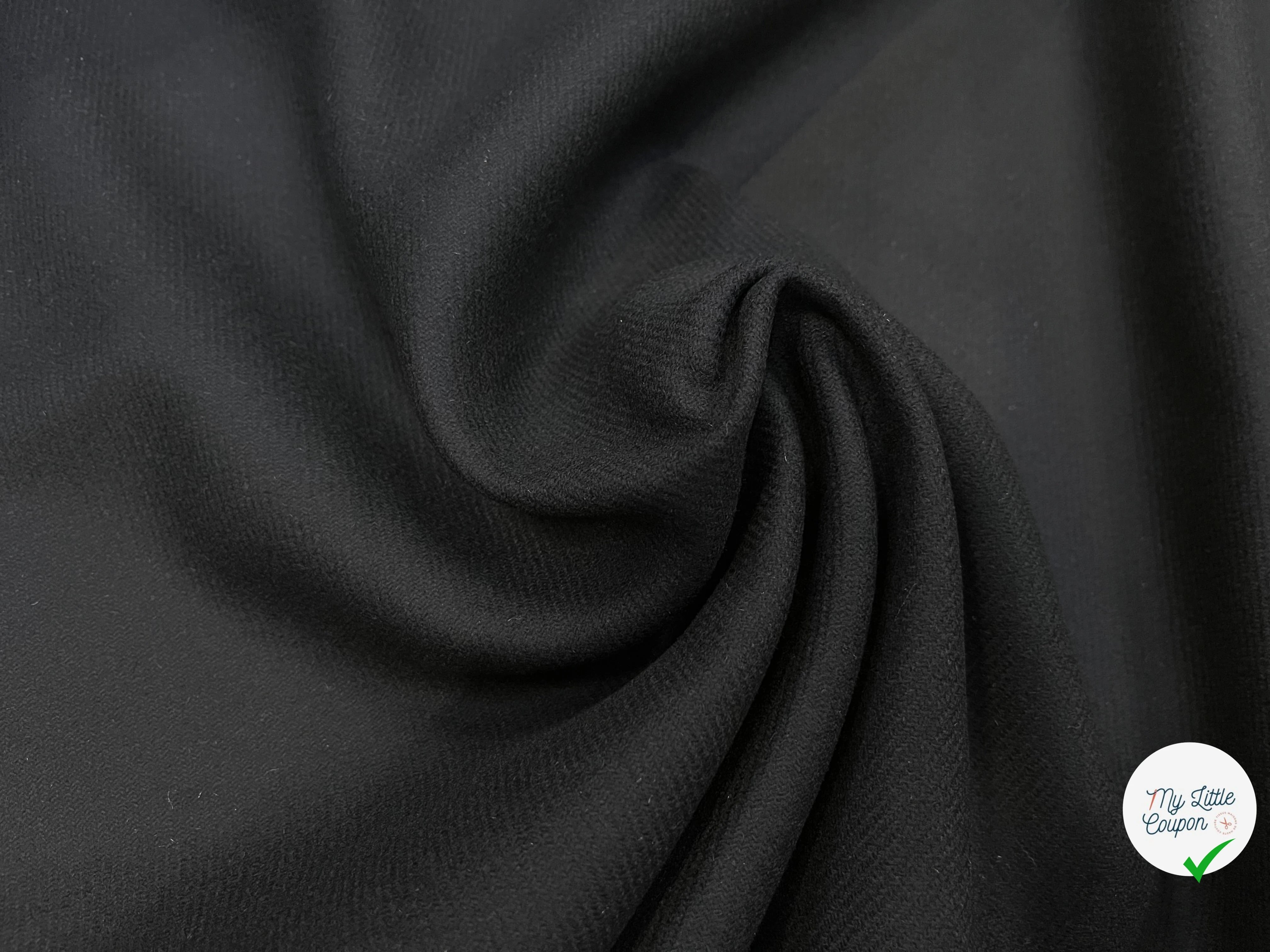 LAINAGE MANTEAU BLACK LOURD 152CM 100% LAINE - My Little Coupon
