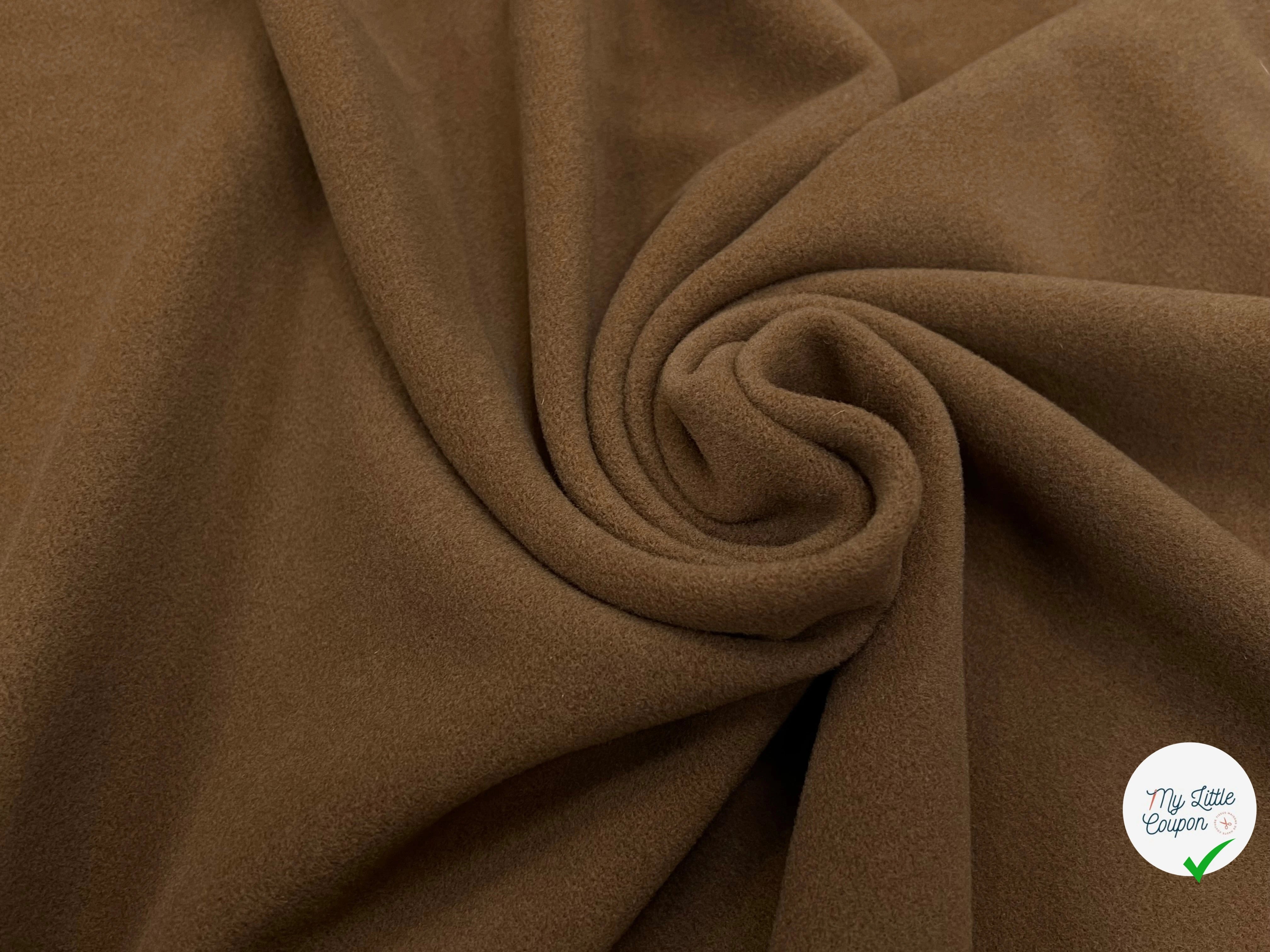 LAINAGE MANTEAU CAMEL FONCÉ 150CM 100% LAINE - My Little Coupon