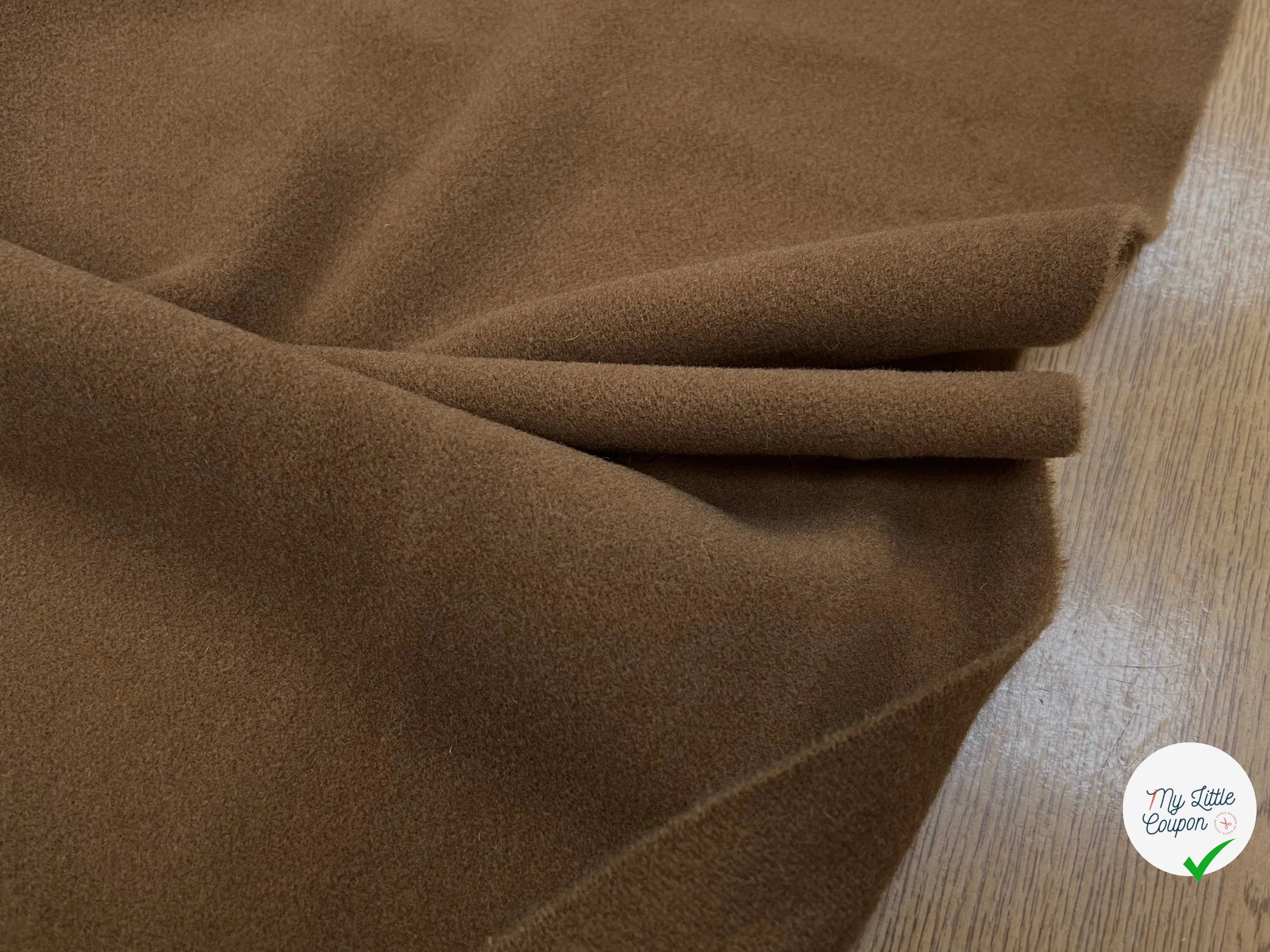 LAINAGE MANTEAU CAMEL FONCÉ 150CM 100% LAINE - My Little Coupon