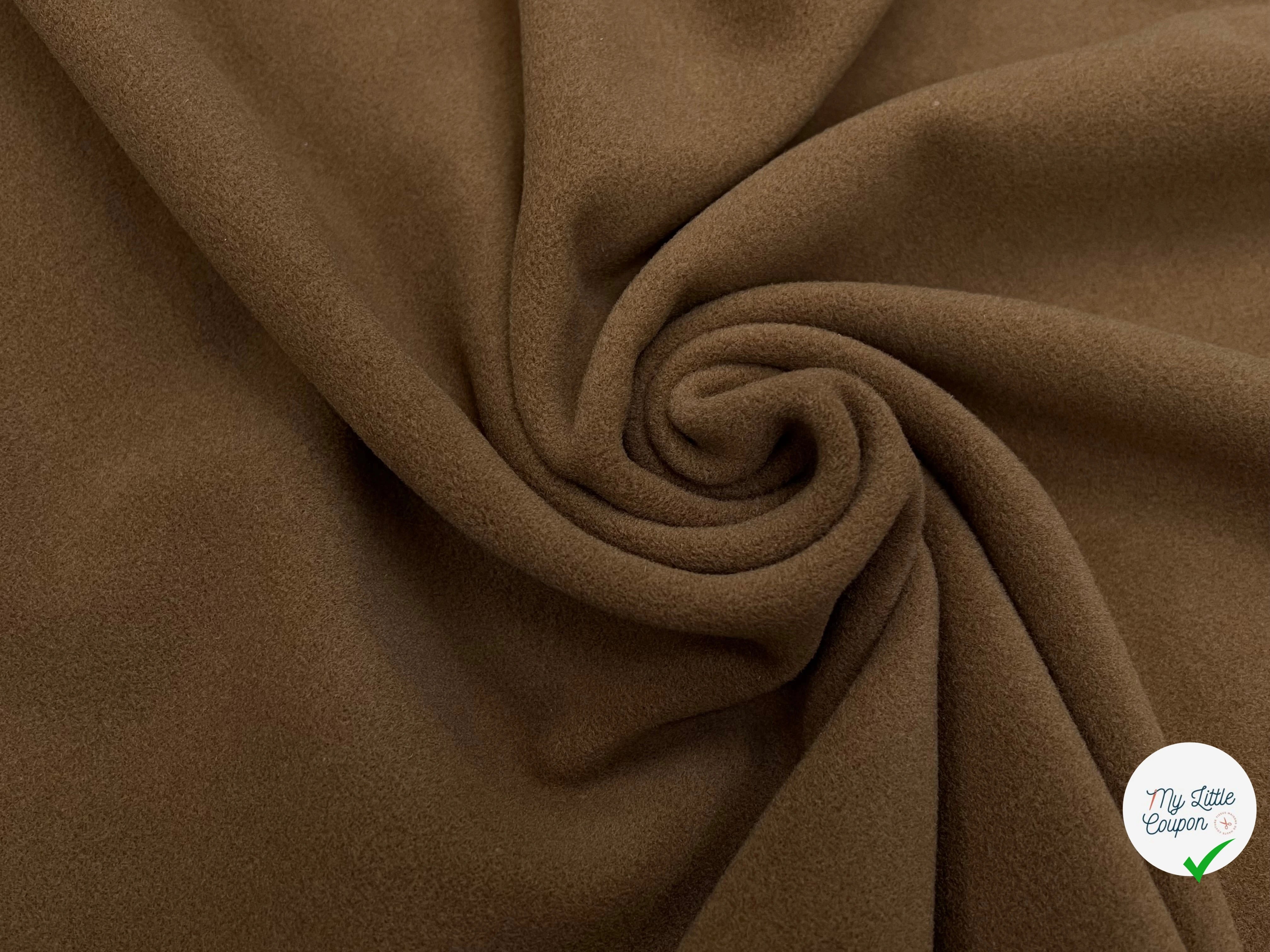 LAINAGE MANTEAU CAMEL FONCÉ 150CM 100% LAINE - My Little Coupon