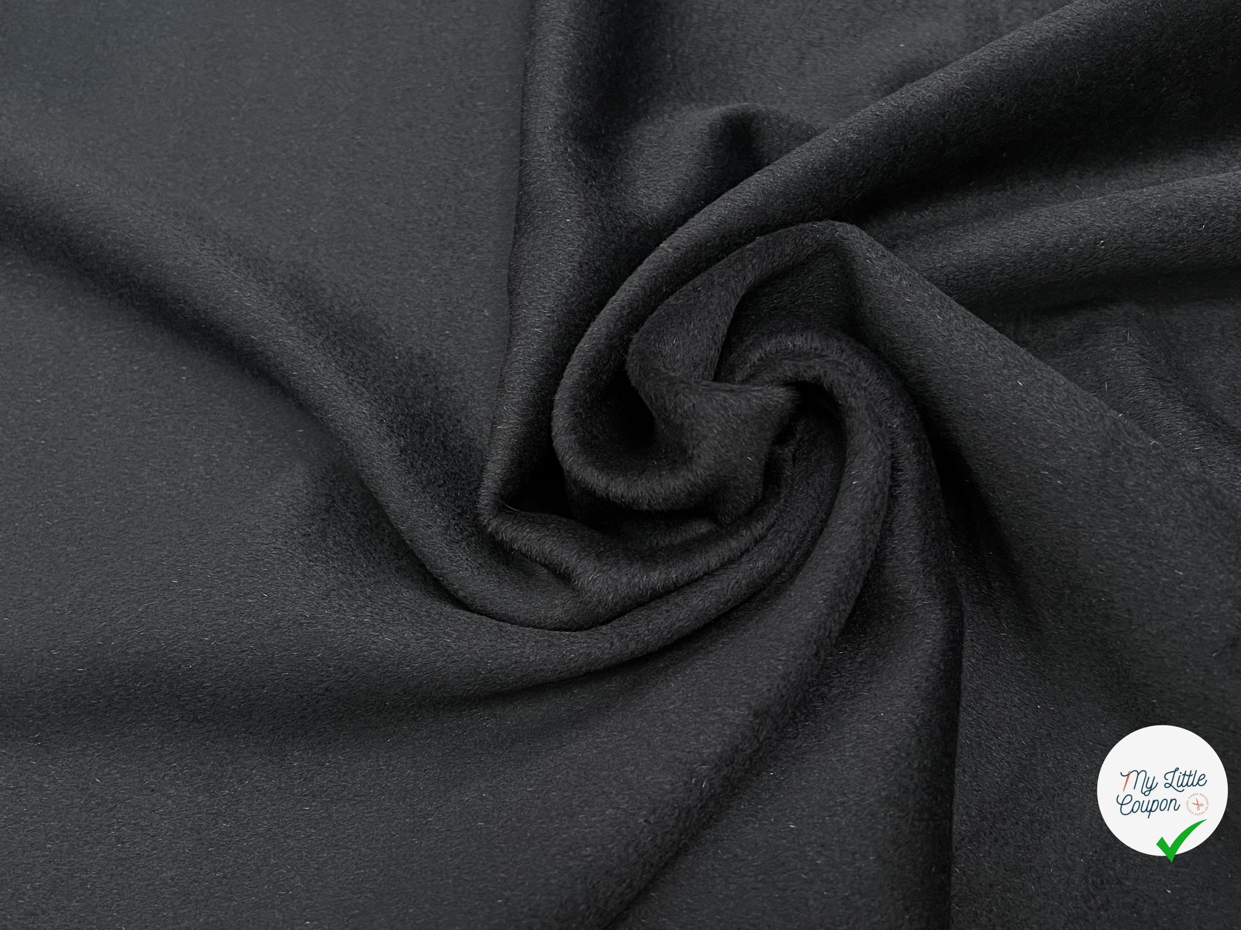 LAINAGE MANTEAU CASHEMIRE DOUX NOIR 100% CASHEMIRE - My Little Coupon