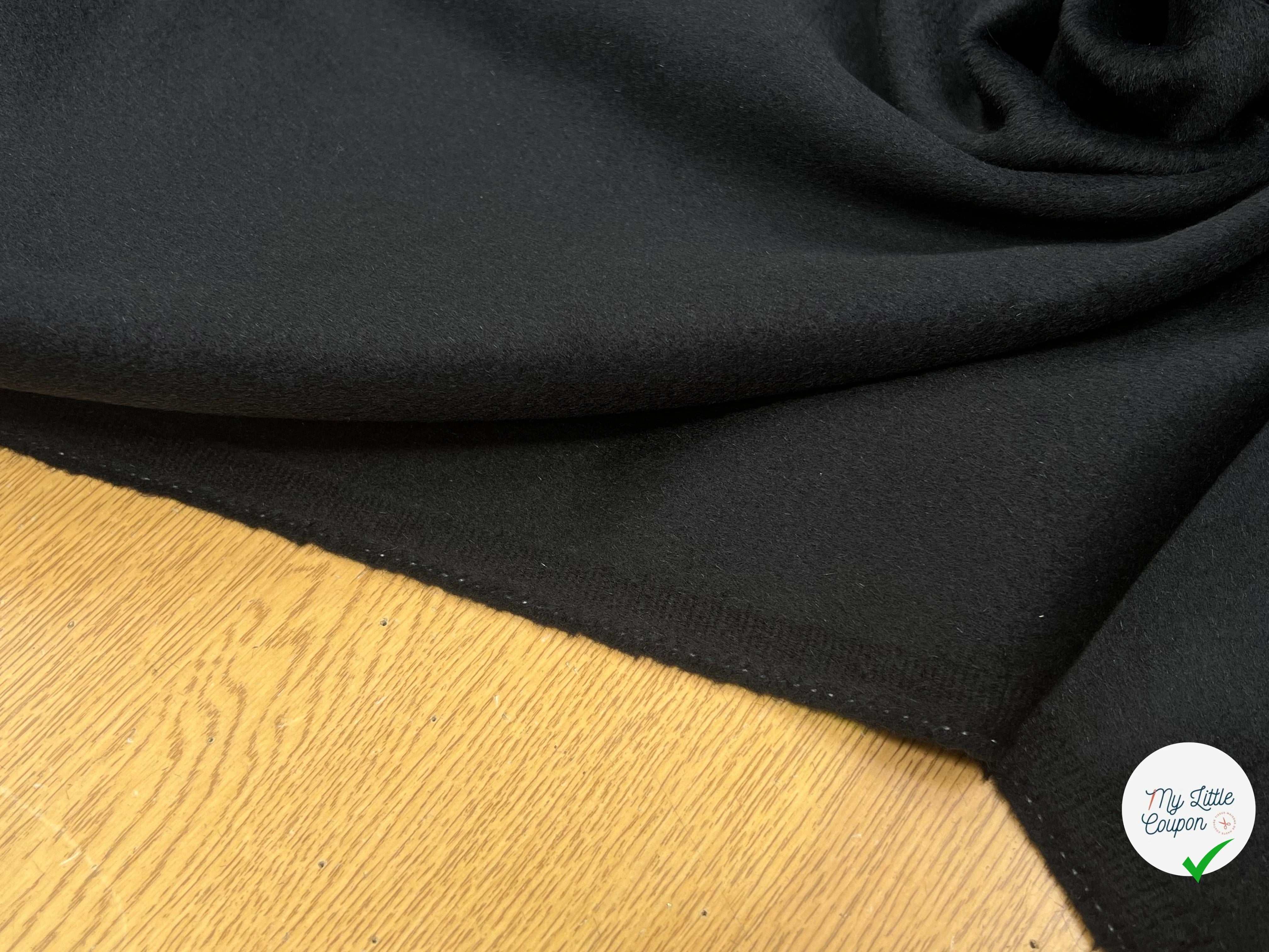 LAINAGE MANTEAU CASHEMIRE DOUX NOIR 100% CASHEMIRE - My Little Coupon
