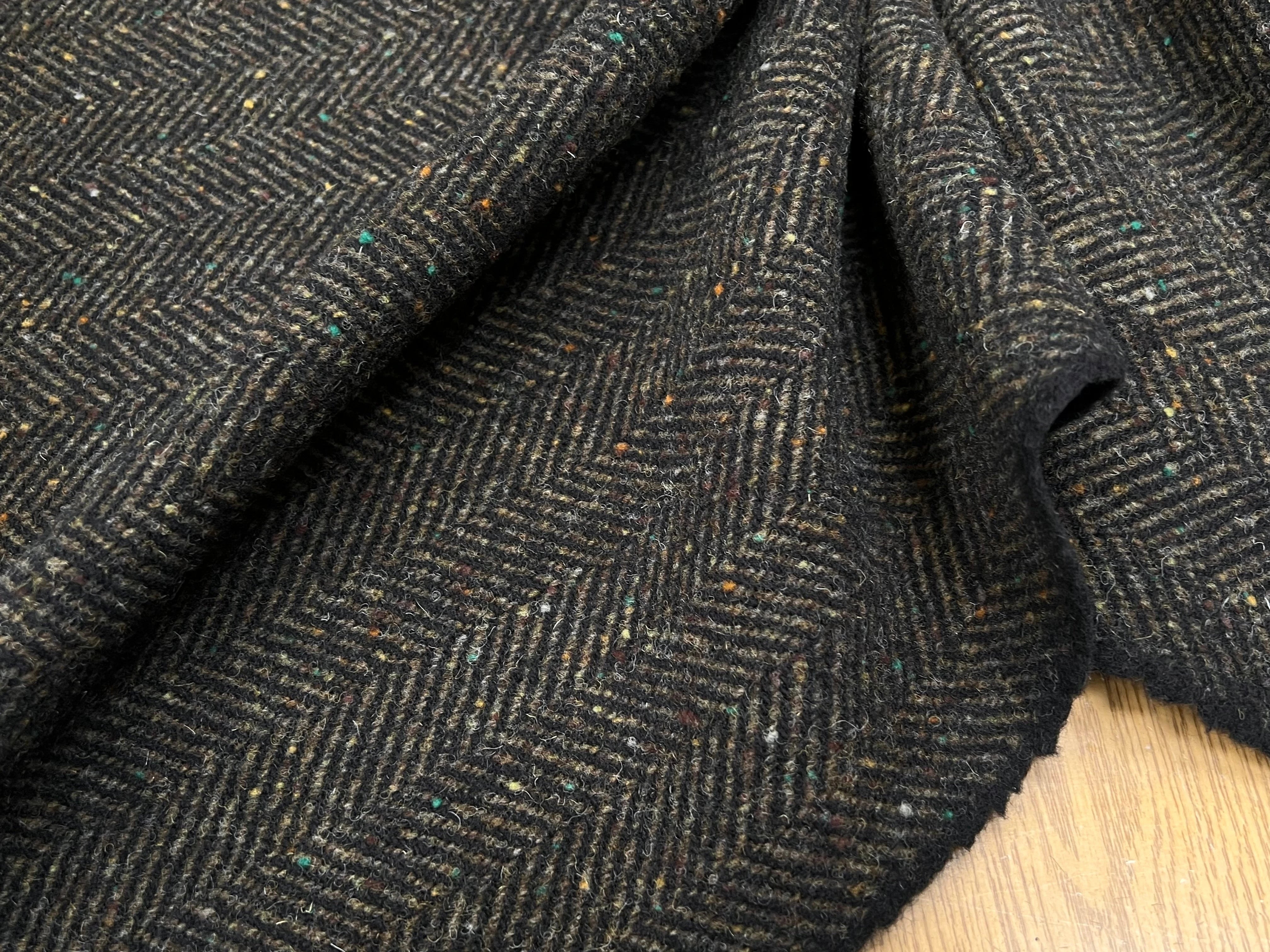 LAINAGE MANTEAU CHEVRON KAKI 100% LAINE - My Little Coupon