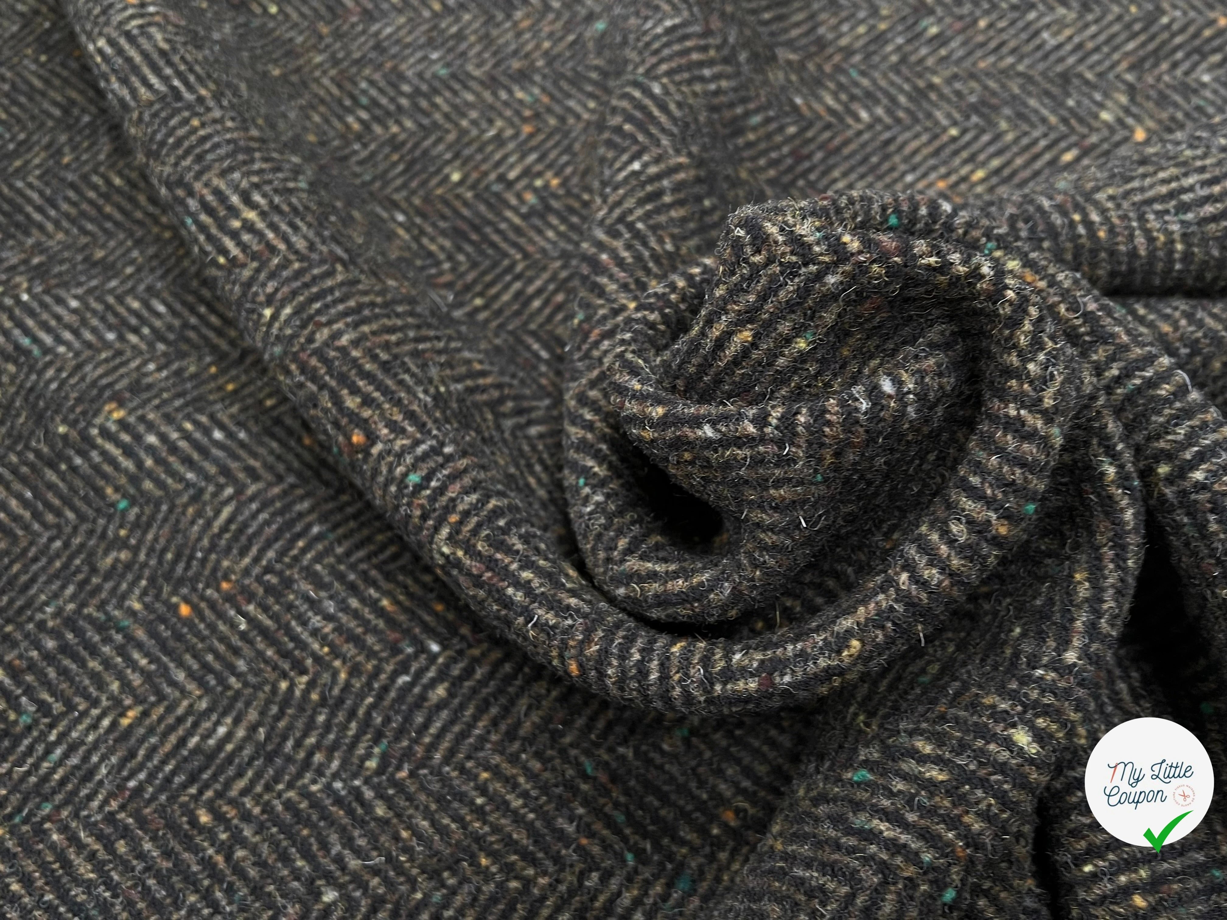 LAINAGE MANTEAU CHEVRON KAKI 100% LAINE - My Little Coupon