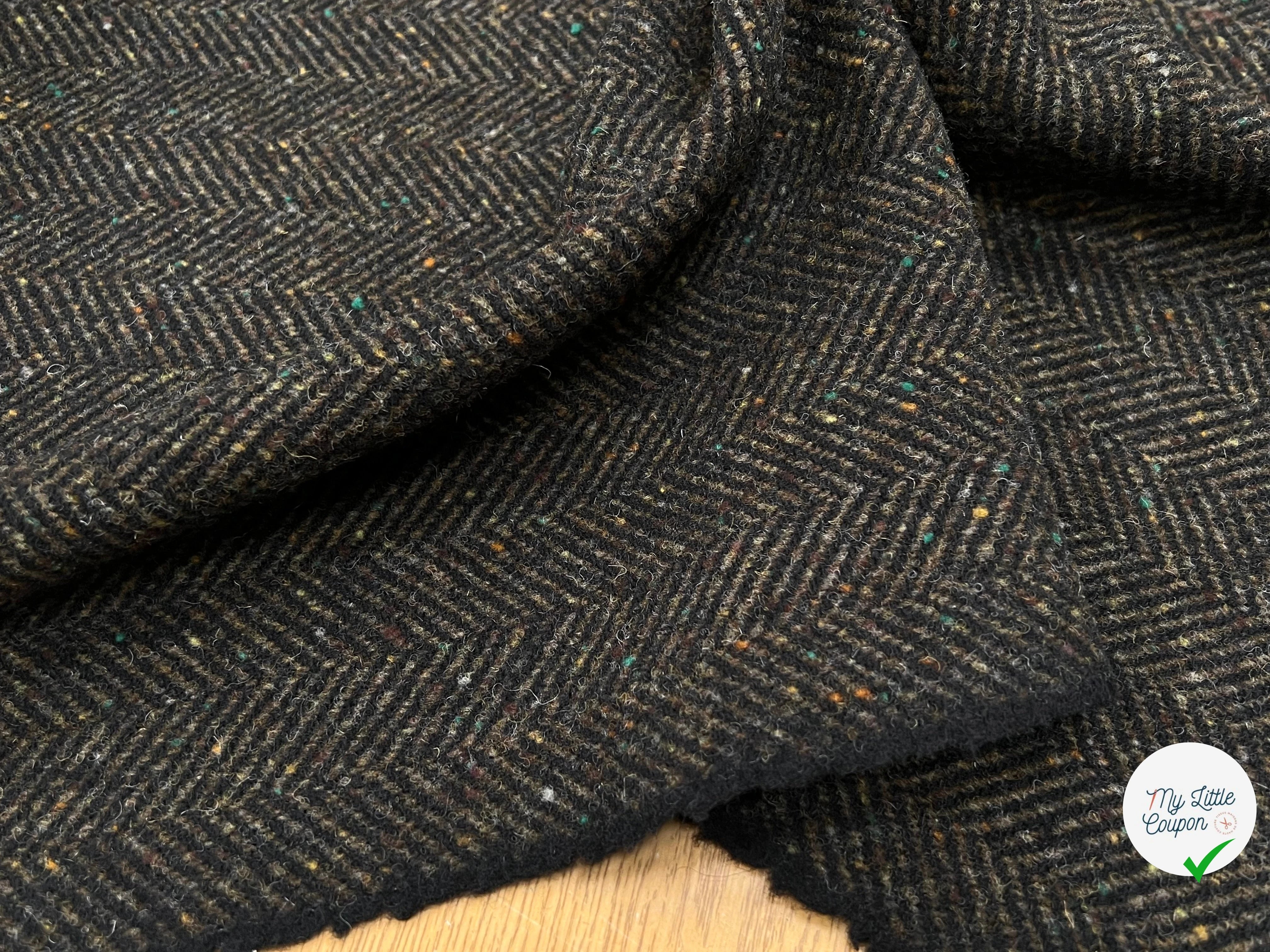 LAINAGE MANTEAU CHEVRON KAKI 100% LAINE - My Little Coupon
