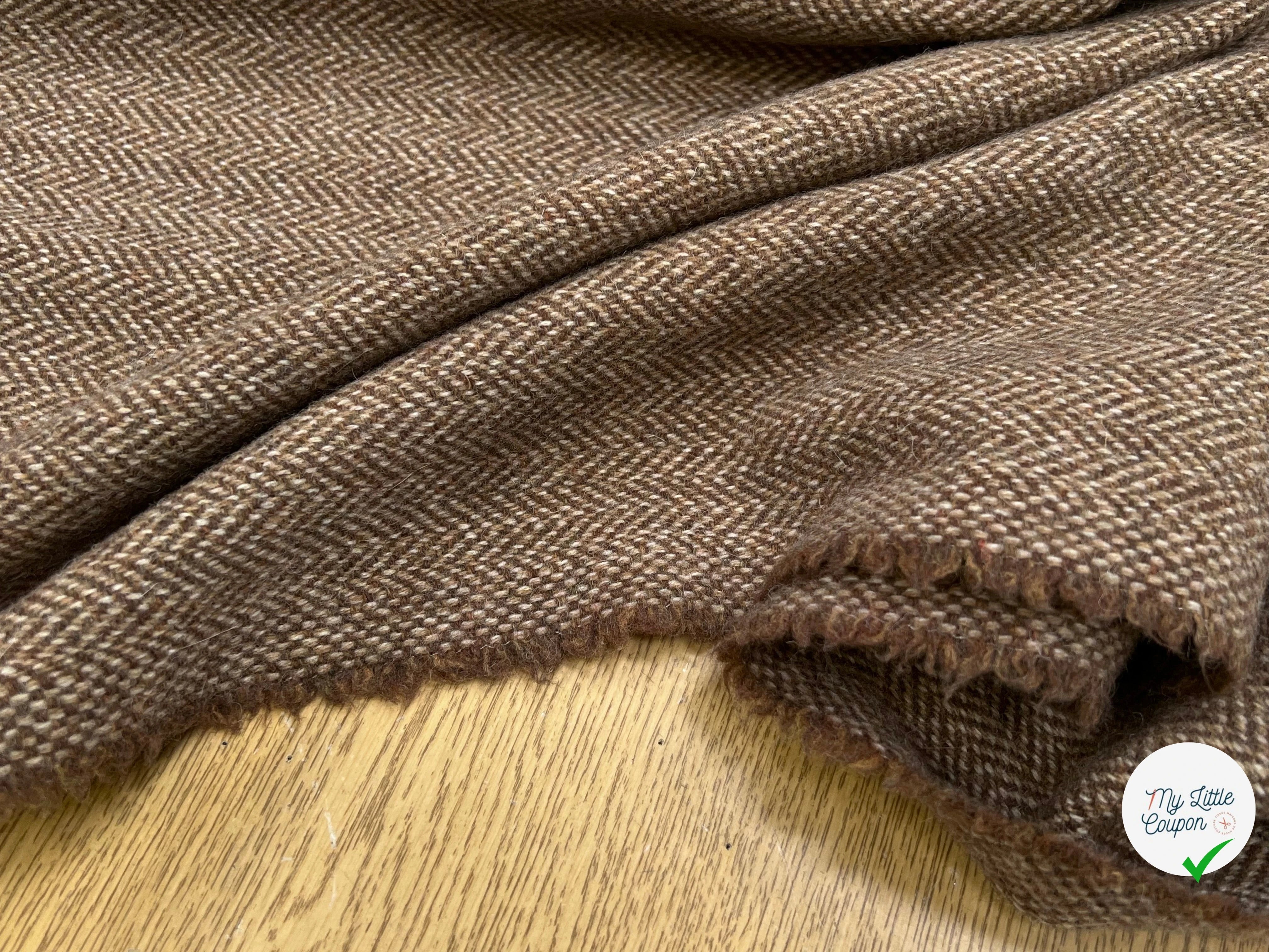 LAINAGE MANTEAU CHEVRON MARRON - My Little Coupon