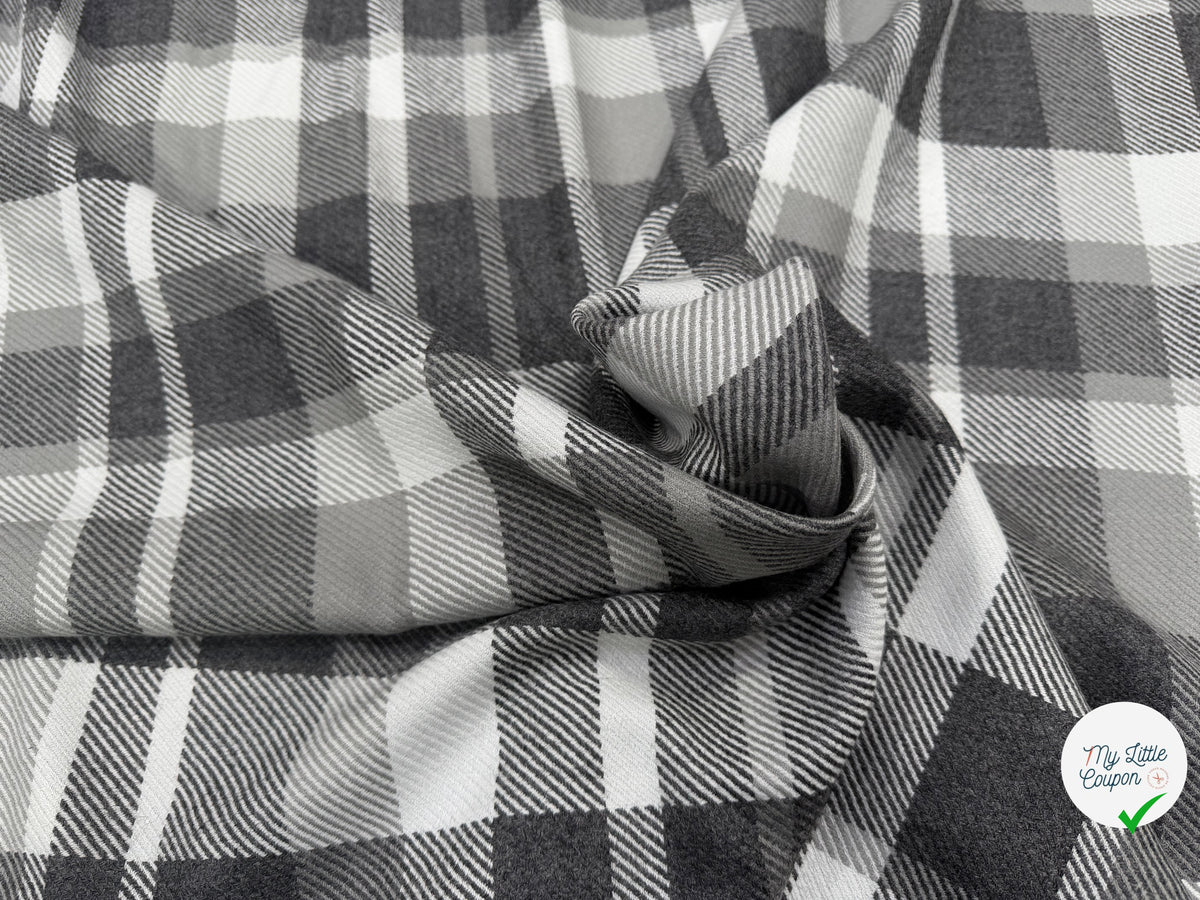 LAINAGE MANTEAU CHIC STOCK ULTRA LIMITÉ 100% LAINE CARREAUX - My Little Coupon