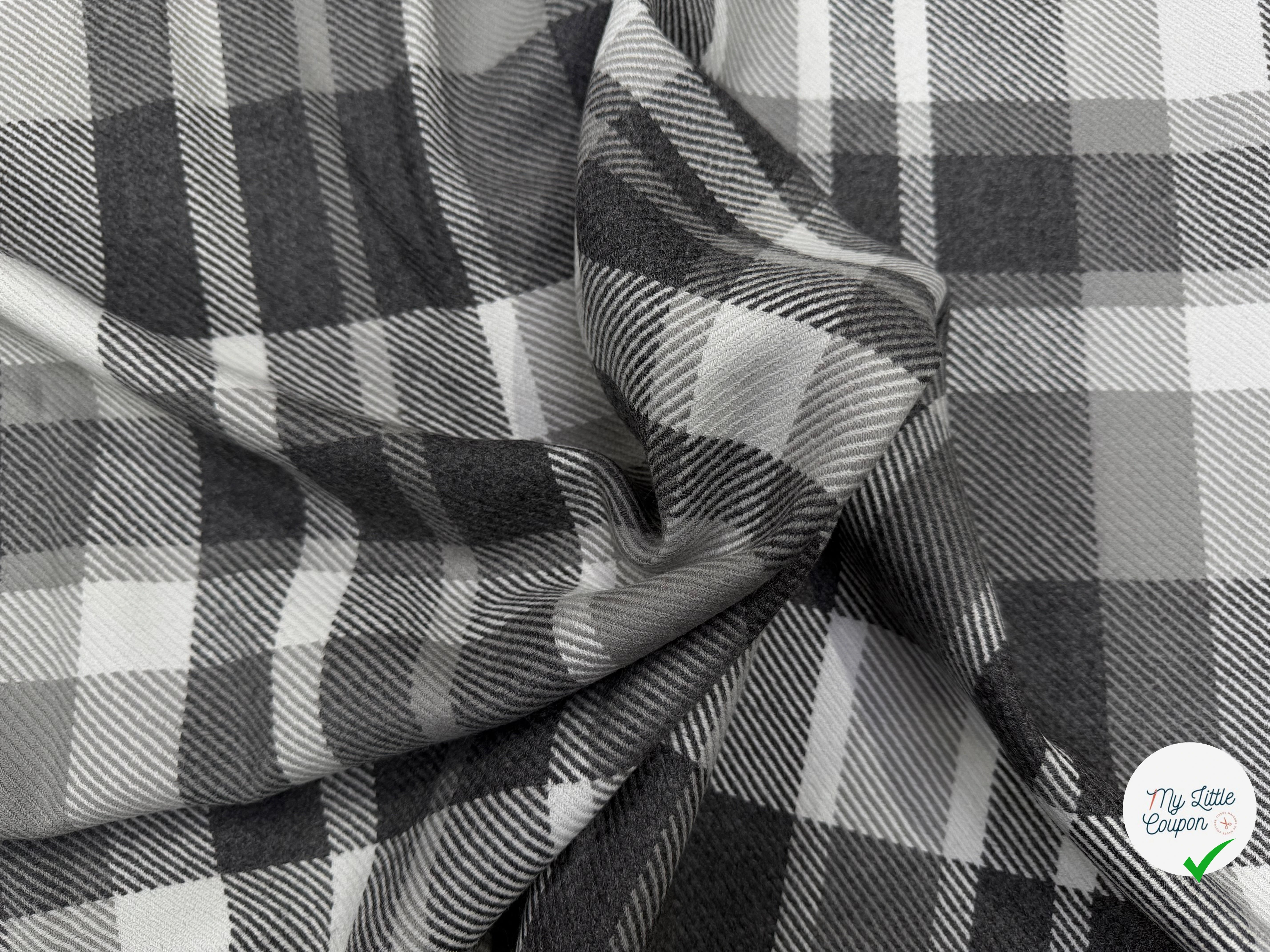 LAINAGE MANTEAU CHIC STOCK ULTRA LIMITÉ 100% LAINE CARREAUX - My Little Coupon