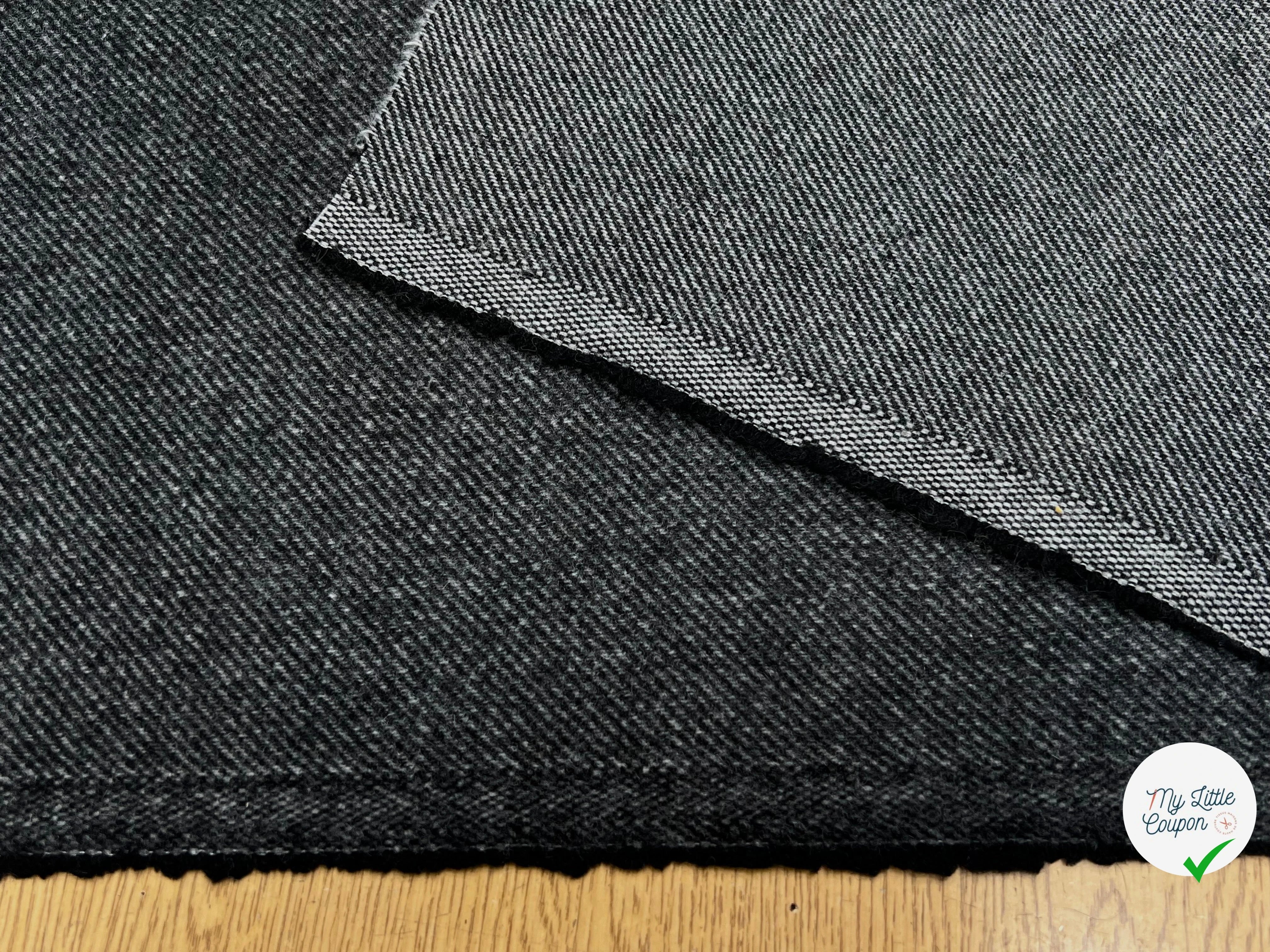 LAINAGE MANTEAU DOUX ENVERS STRIÉ GRIS CHINÉ 145CM - My Little Coupon
