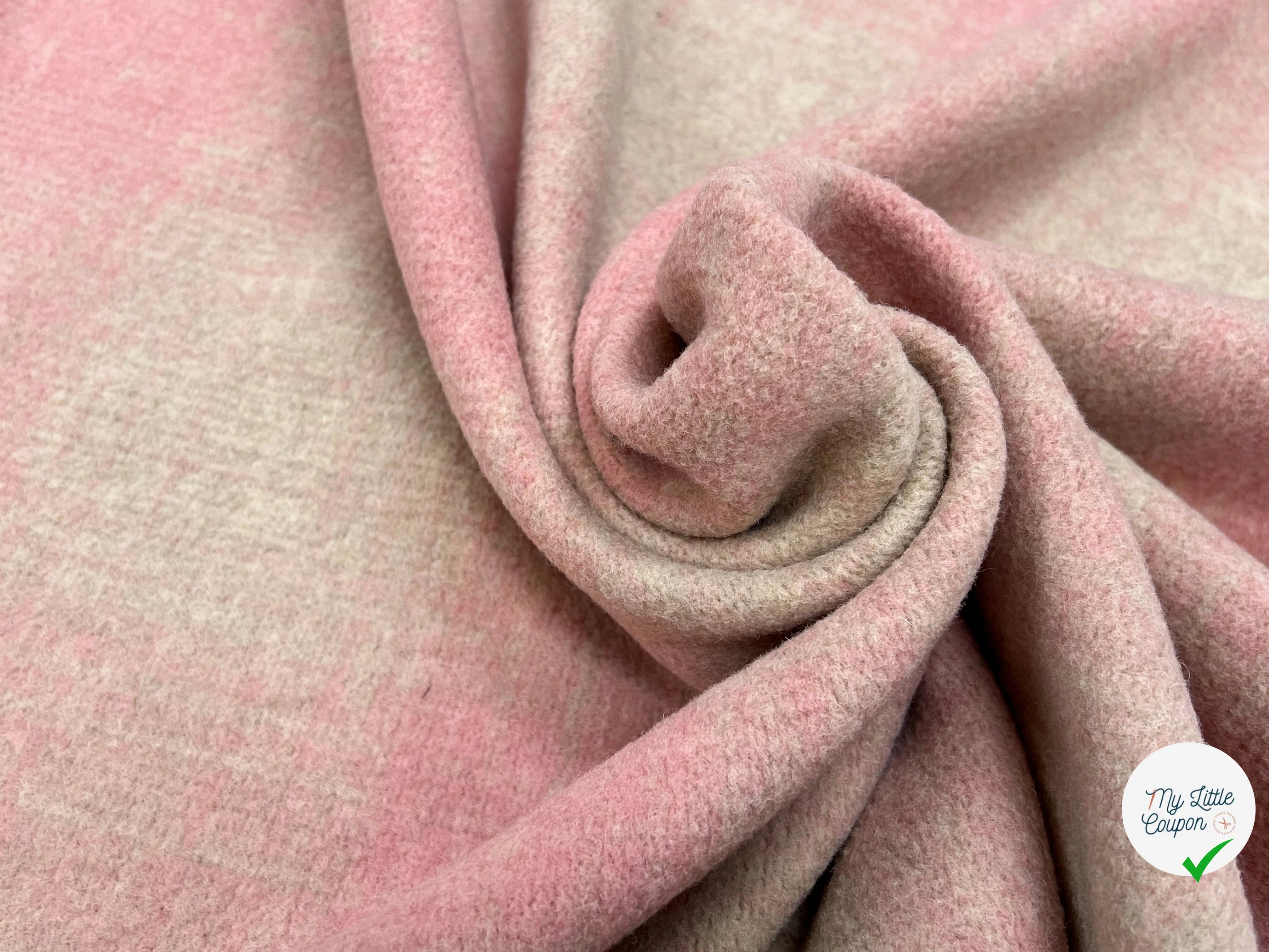 LAINAGE MANTEAU DOUX ROSE BEIGE STRETCH - My Little Coupon