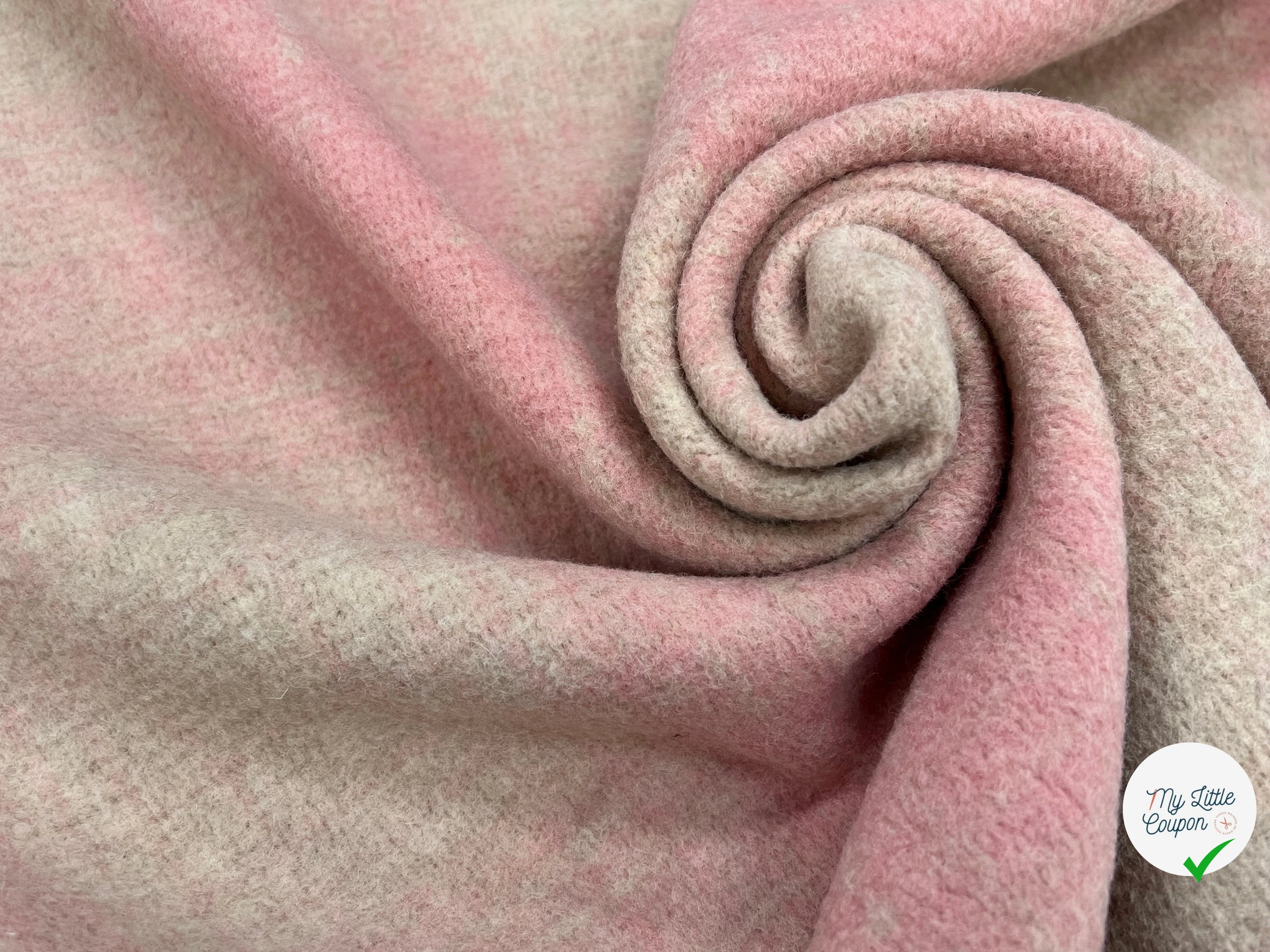LAINAGE MANTEAU DOUX ROSE BEIGE STRETCH - My Little Coupon