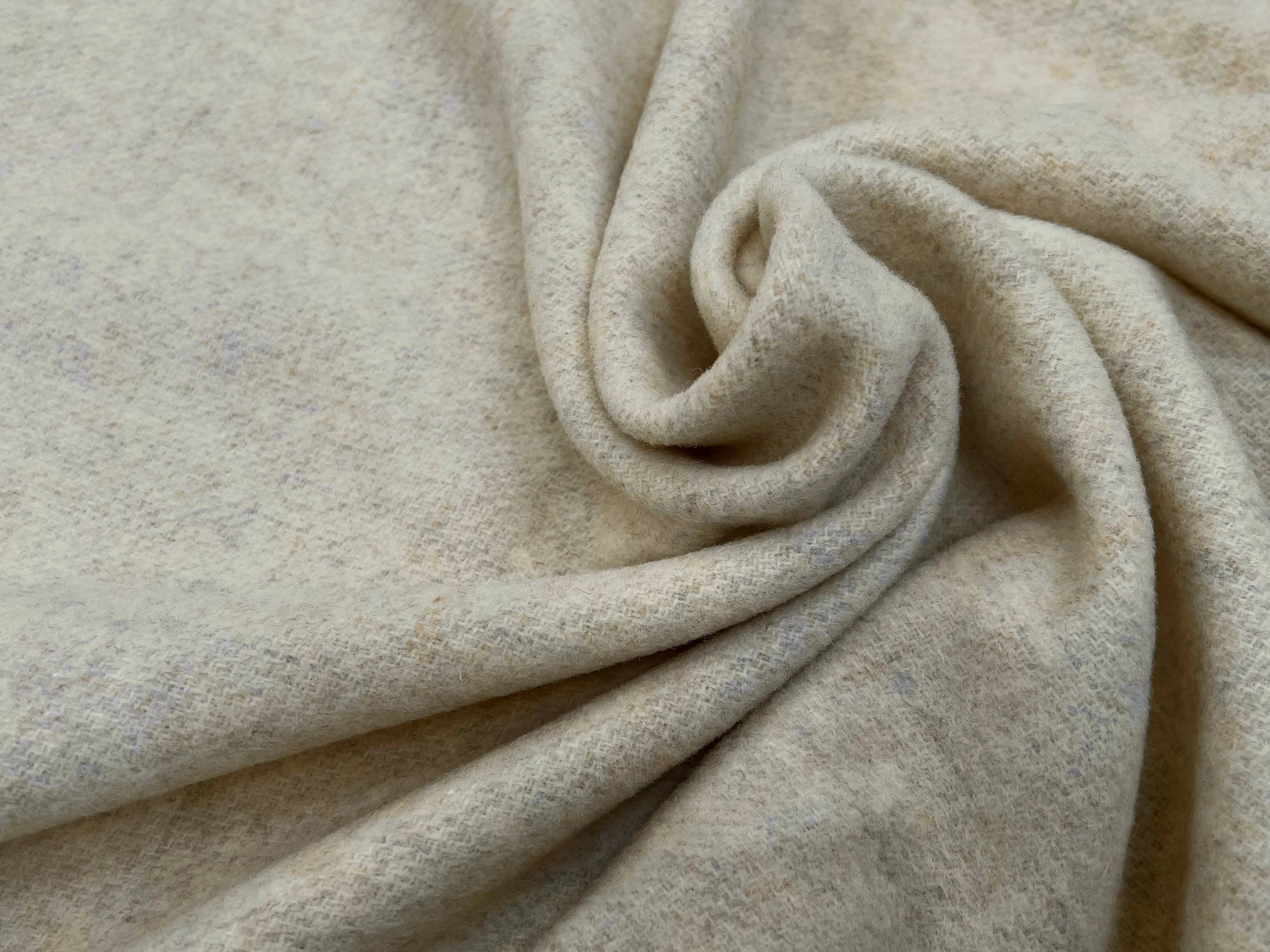 LAINAGE MANTEAU DOUX VANILLE MOUCHETÉ 100% LAINE - My Little Coupon