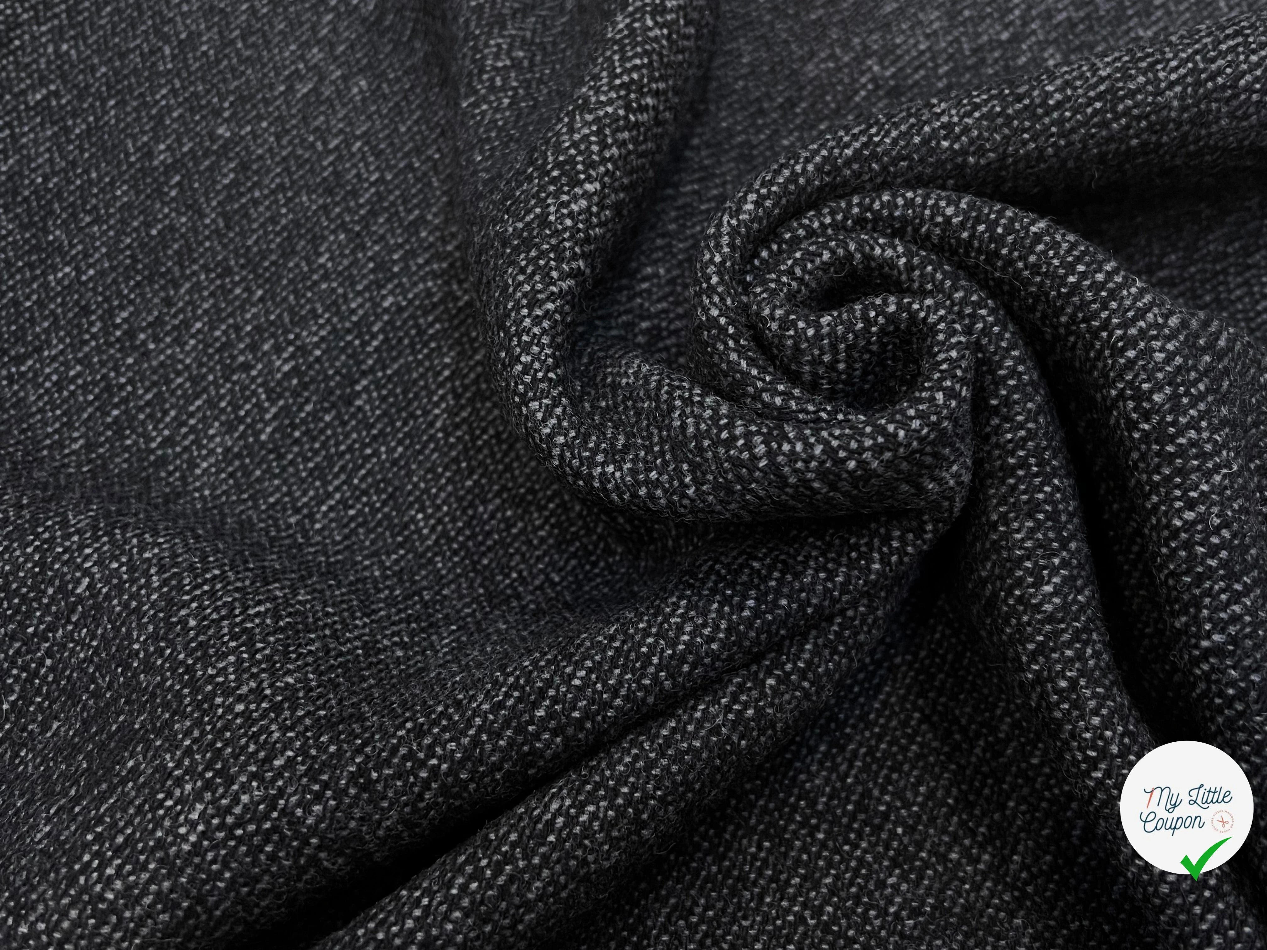 LAINAGE MANTEAU GRIS ANTHRACITE 133CM 100% LAINE - My Little Coupon