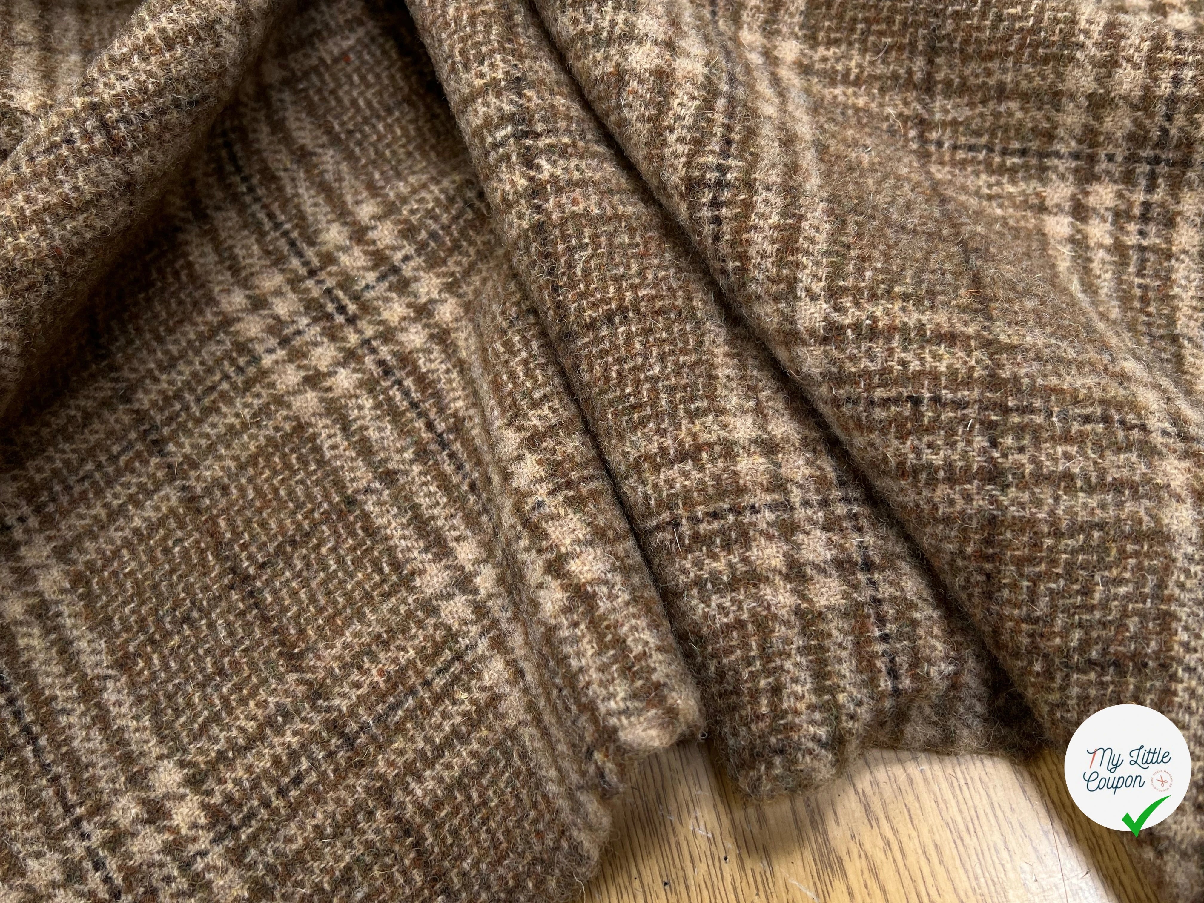 LAINAGE MANTEAU HIGHLAND STYLE BEIGE ET KAKI - My Little Coupon