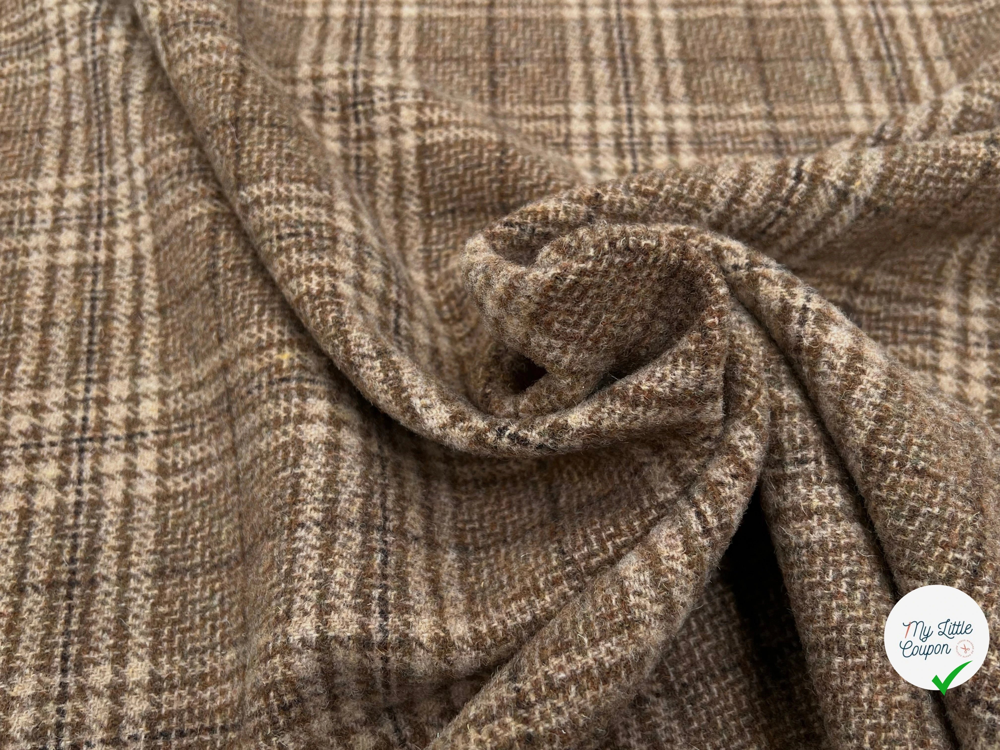LAINAGE MANTEAU HIGHLAND STYLE BEIGE ET KAKI - My Little Coupon