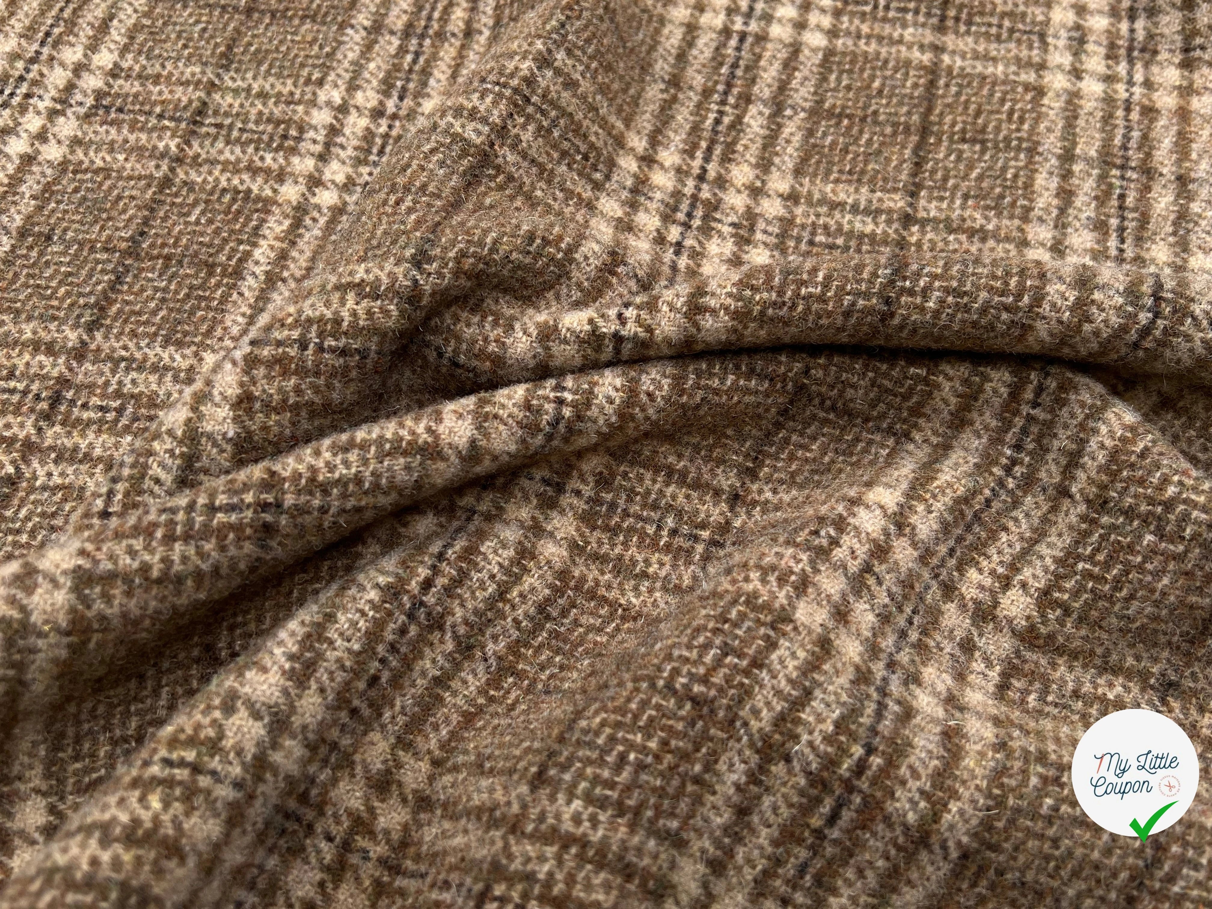 LAINAGE MANTEAU HIGHLAND STYLE BEIGE ET KAKI - My Little Coupon