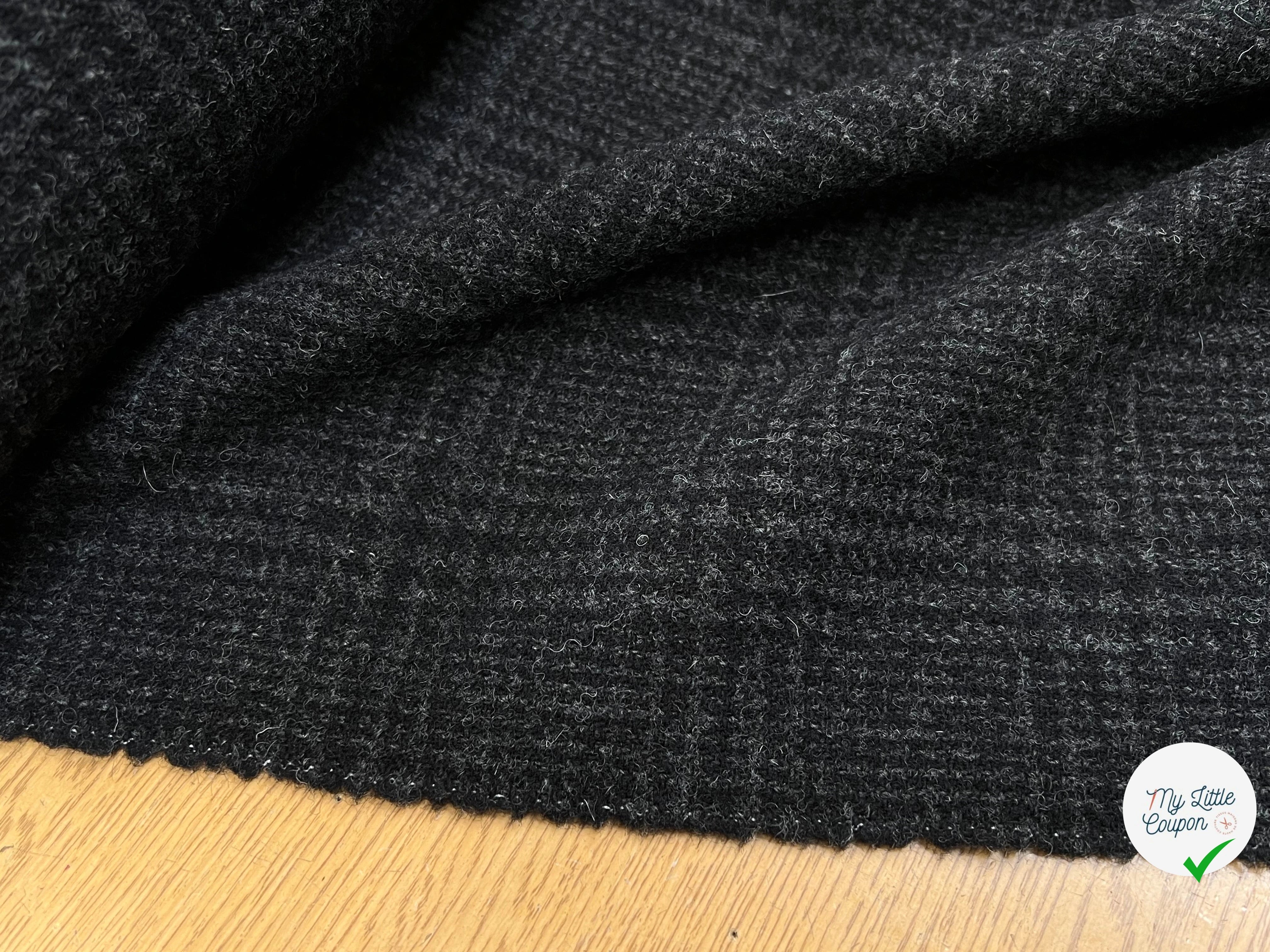 LAINAGE MANTEAU HIGHLAND STYLE GRIS FONCÉ ET NOIR - My Little Coupon