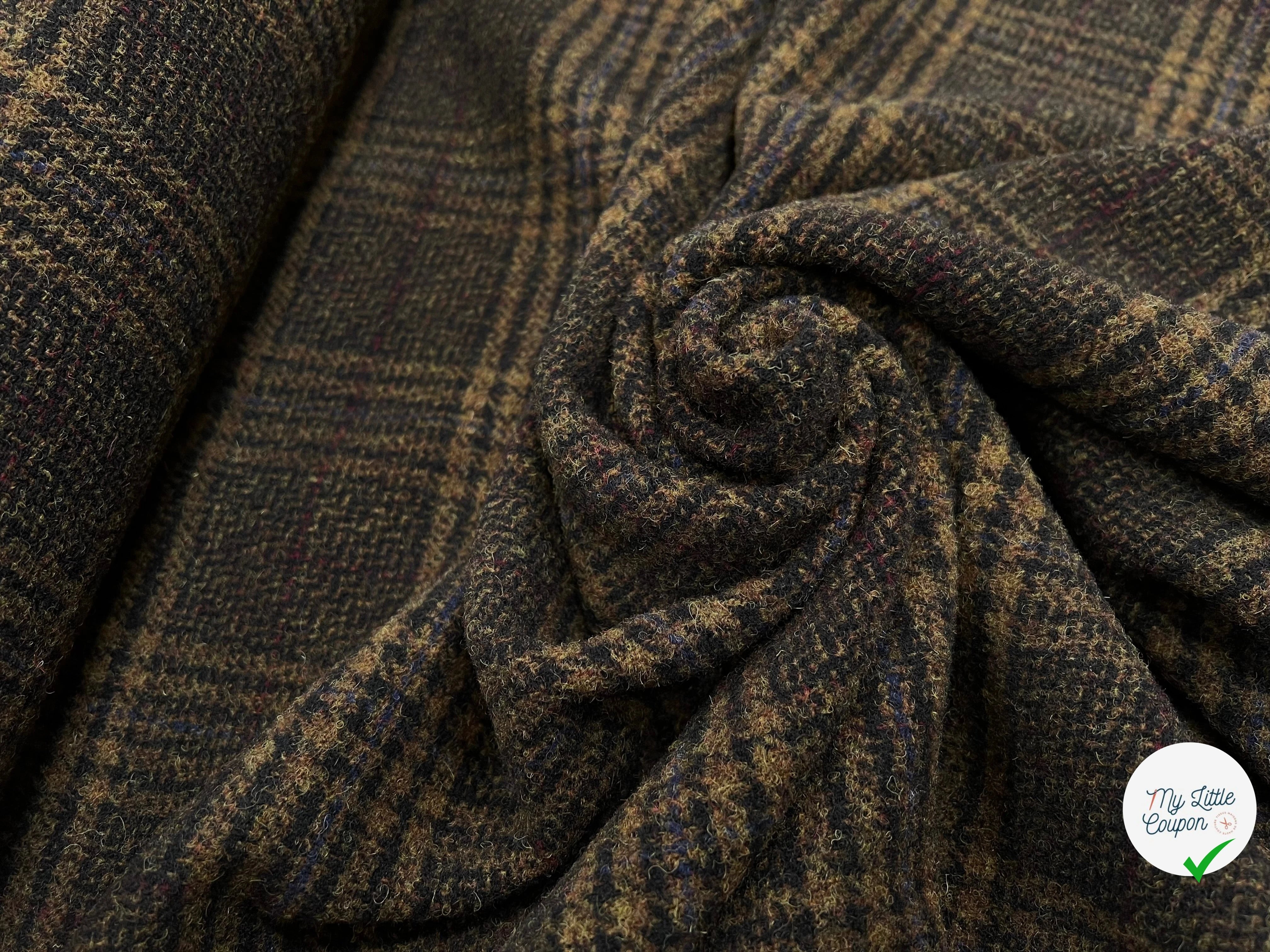 LAINAGE MANTEAU HIGHLAND STYLE KAKI ET NOIR - My Little Coupon