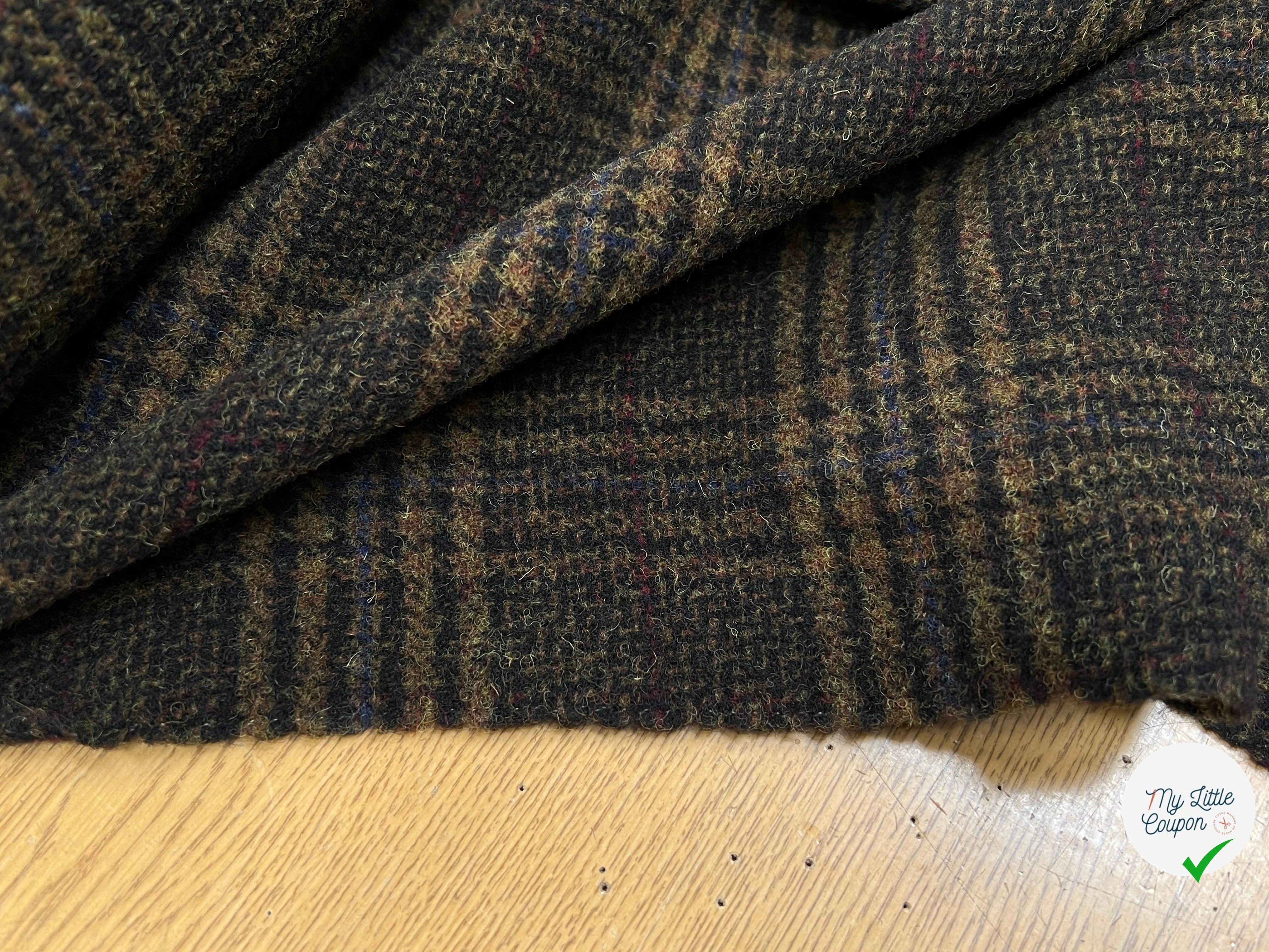 LAINAGE MANTEAU HIGHLAND STYLE KAKI ET NOIR - My Little Coupon