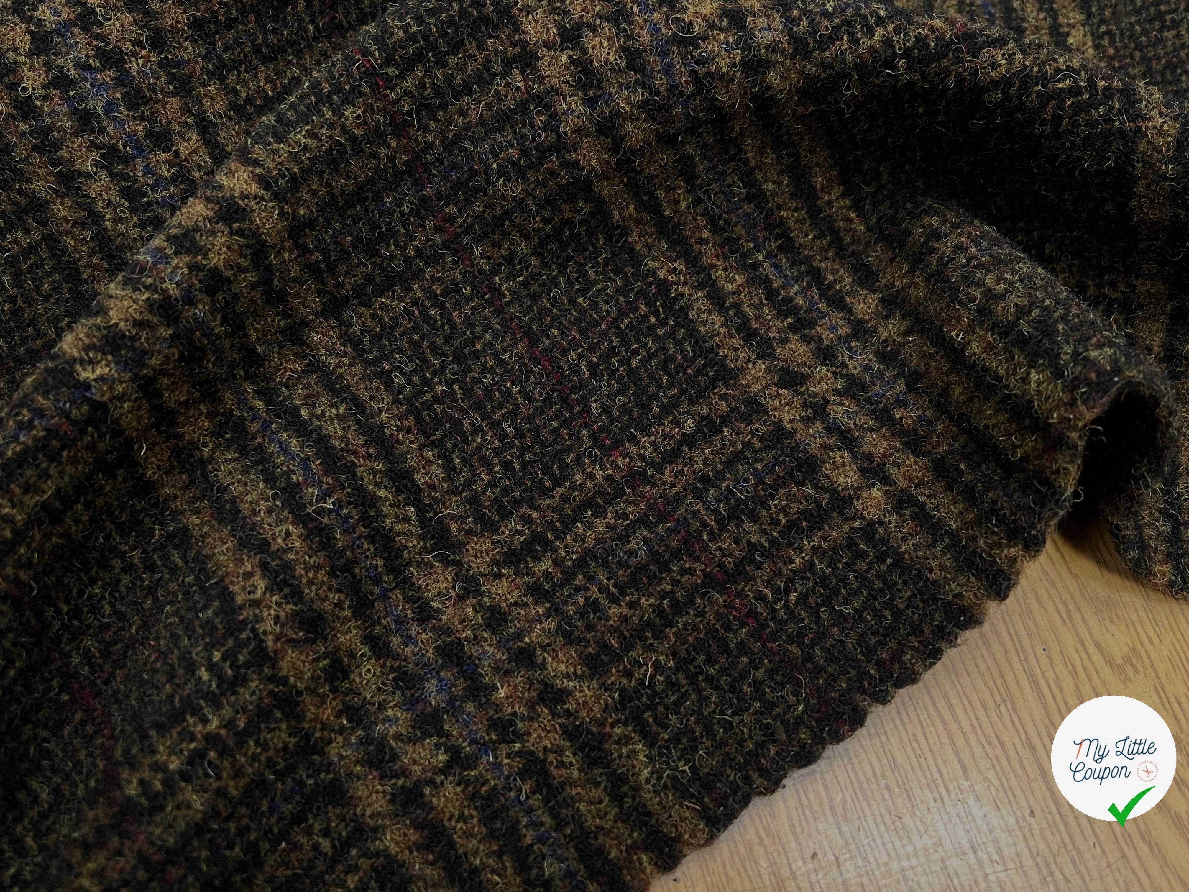 LAINAGE MANTEAU HIGHLAND STYLE KAKI ET NOIR - My Little Coupon