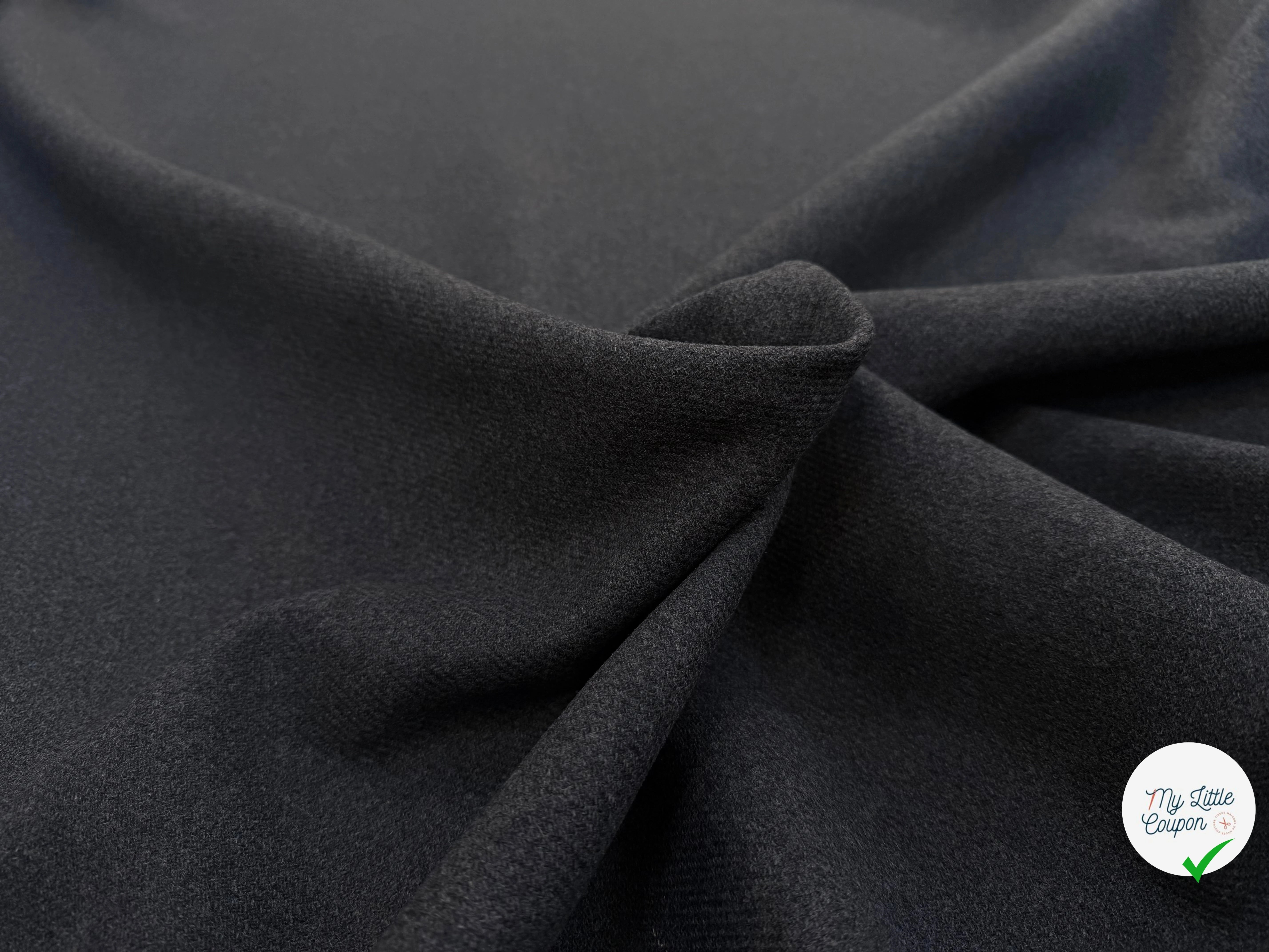 LAINAGE MANTEAU MANTECO GRIS FONCÉ 70% LAINE - My Little Coupon