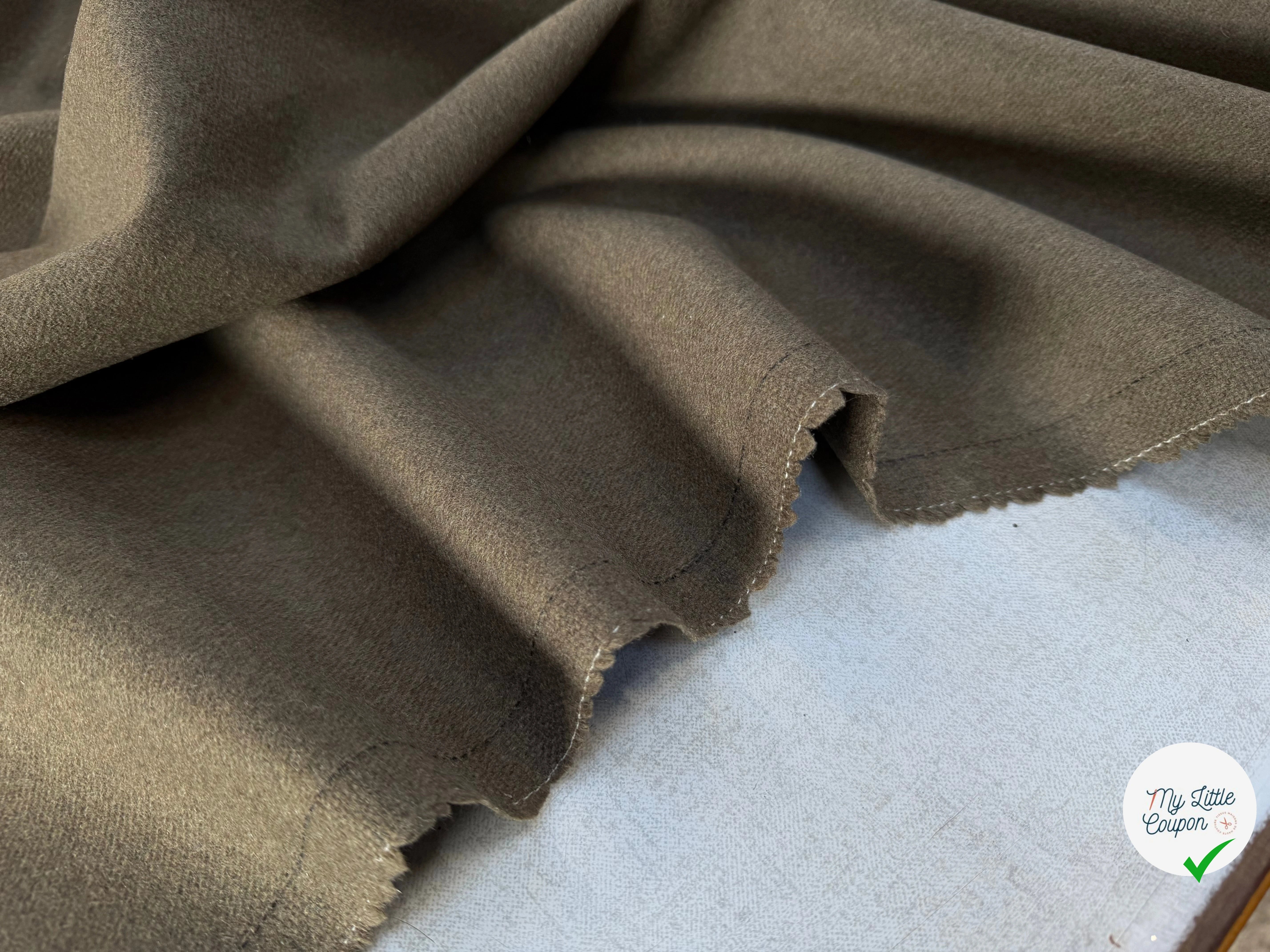 LAINAGE MANTEAU MANTECO VERT OLIVE 70% LAINE - My Little Coupon