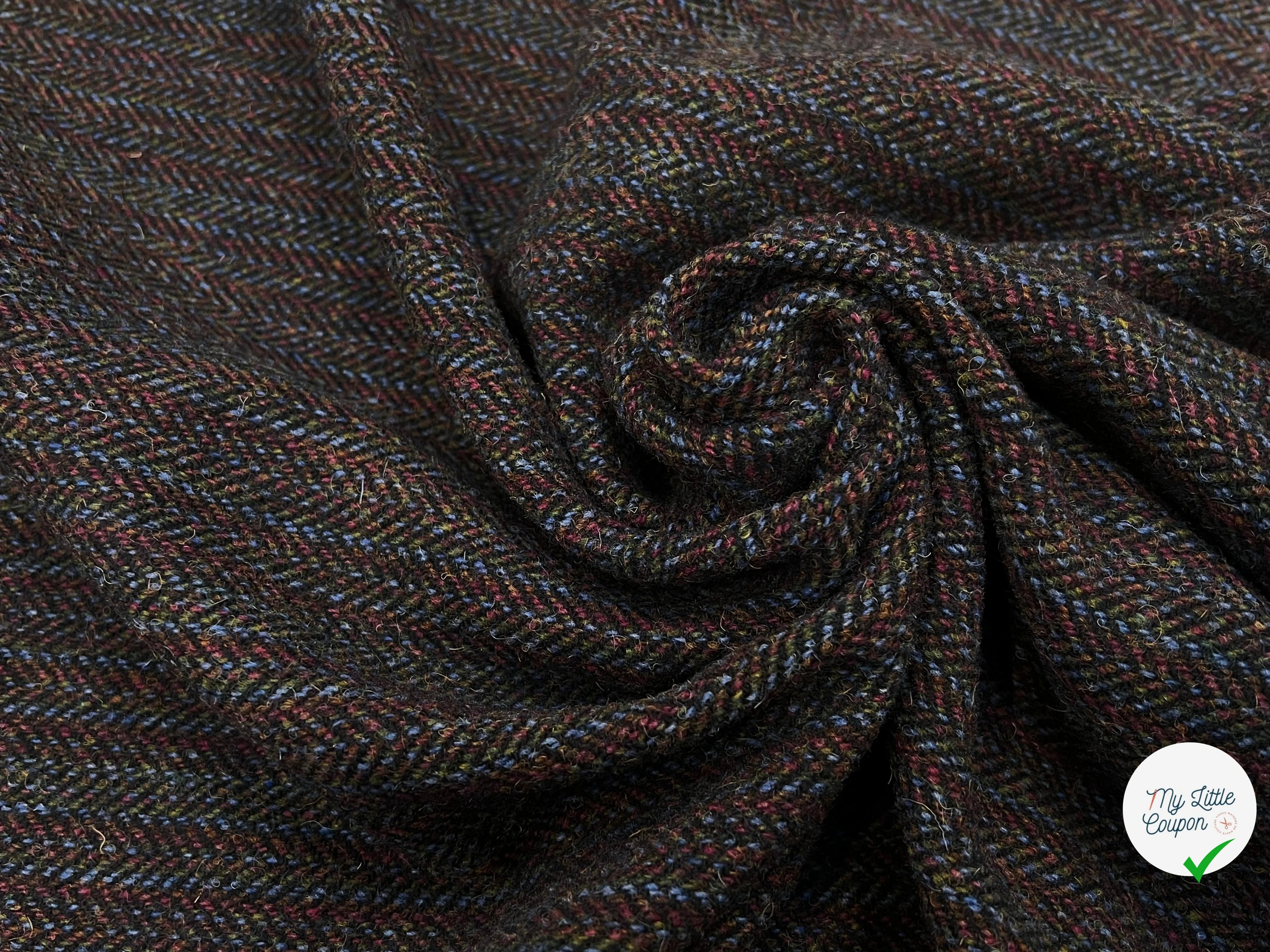 LAINAGE MANTEAU MULTICOLORES VIOLET BLEU ET KAKI - My Little Coupon