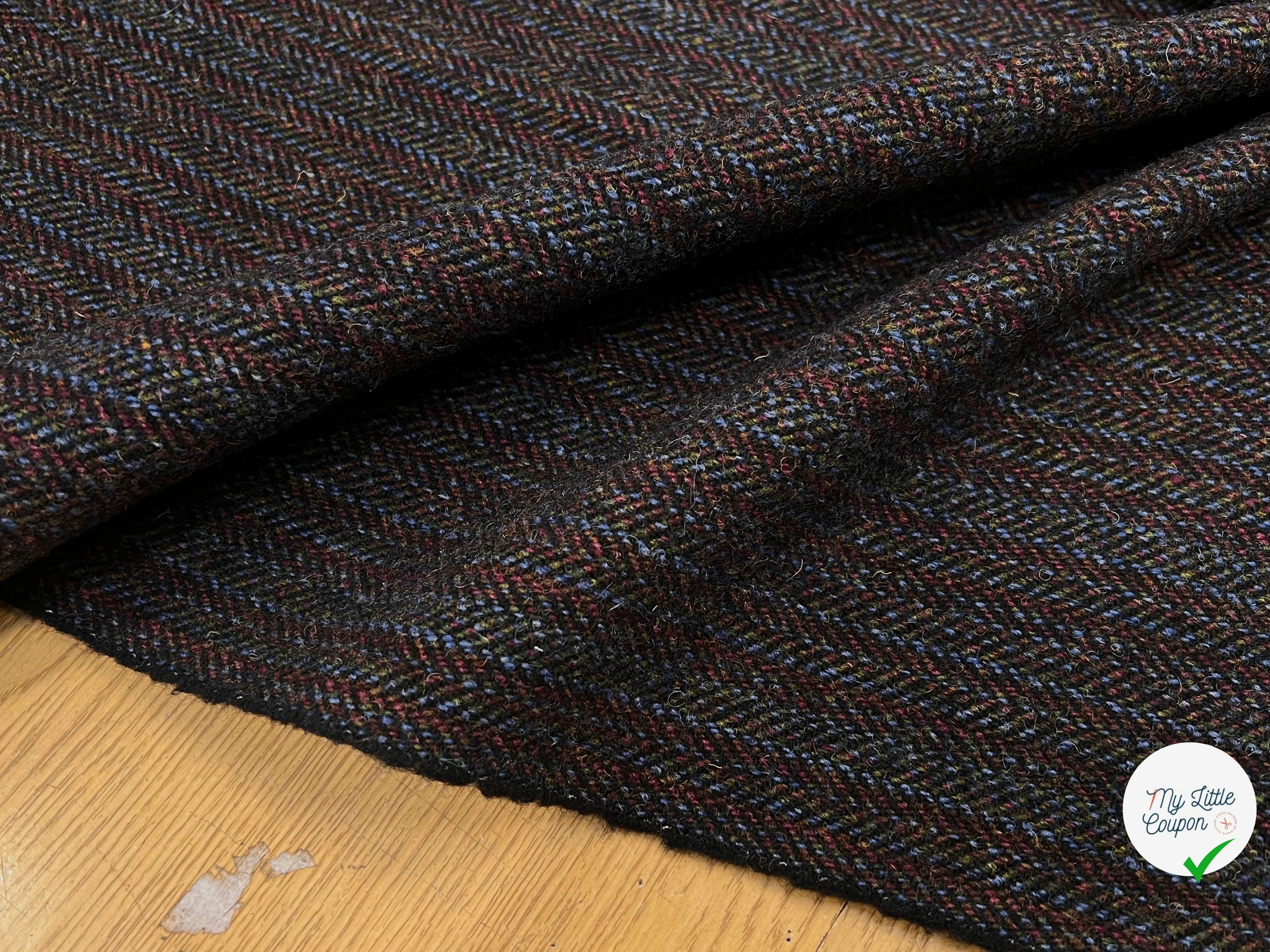 LAINAGE MANTEAU MULTICOLORES VIOLET BLEU ET KAKI - My Little Coupon