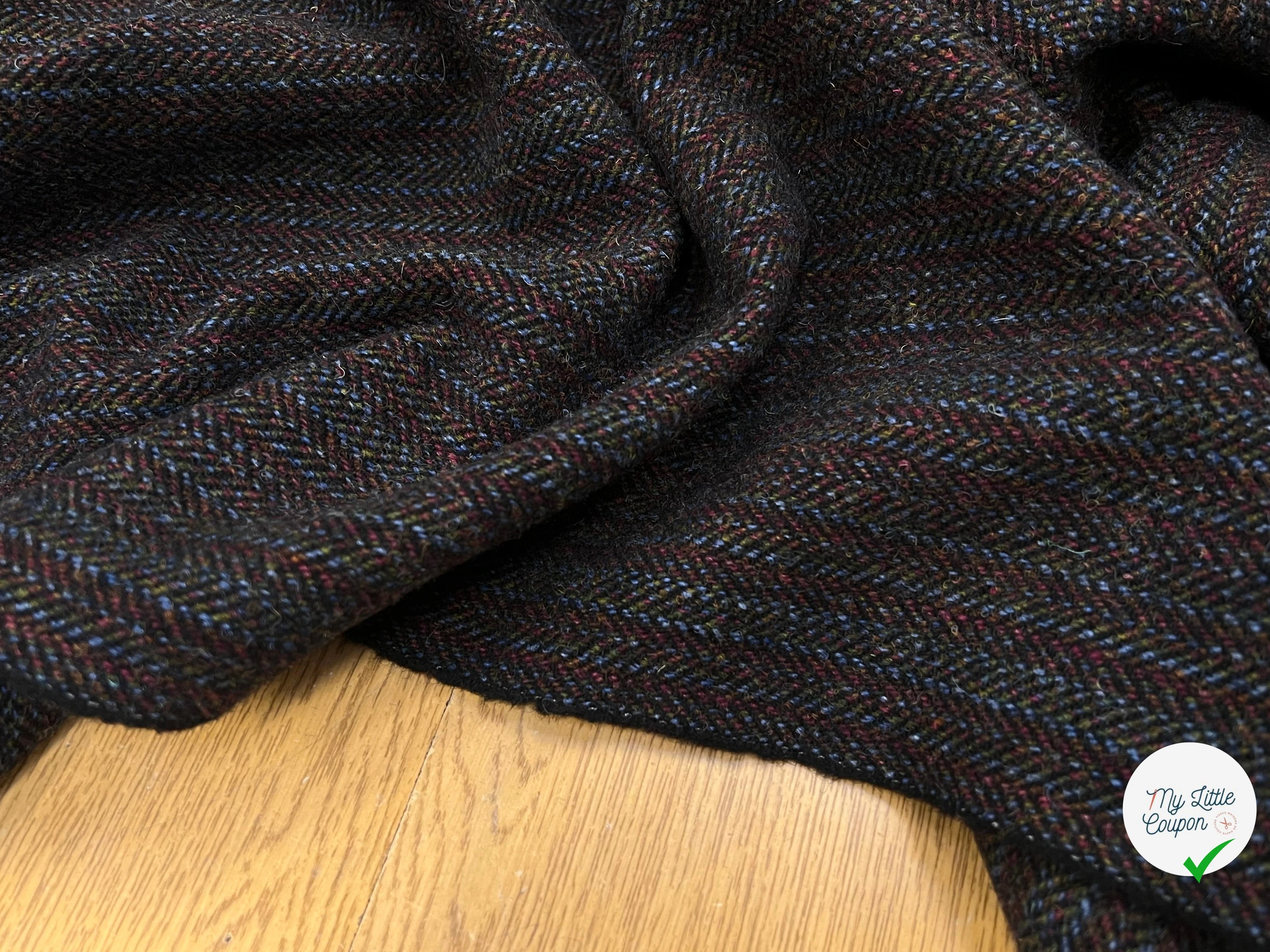 LAINAGE MANTEAU MULTICOLORES VIOLET BLEU ET KAKI - My Little Coupon
