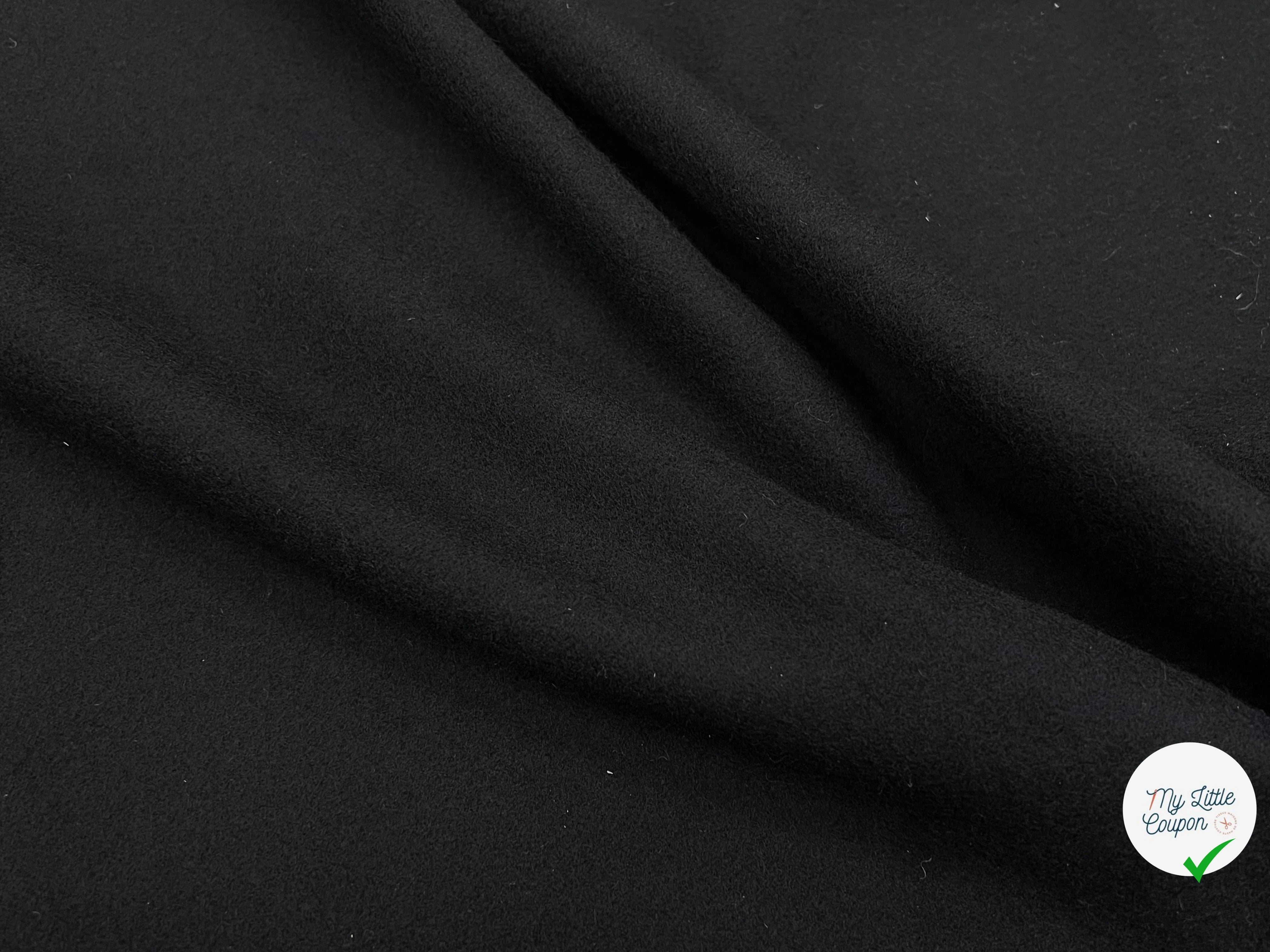 LAINAGE MANTEAU NOIR 150CM 100% LAINE - My Little Coupon