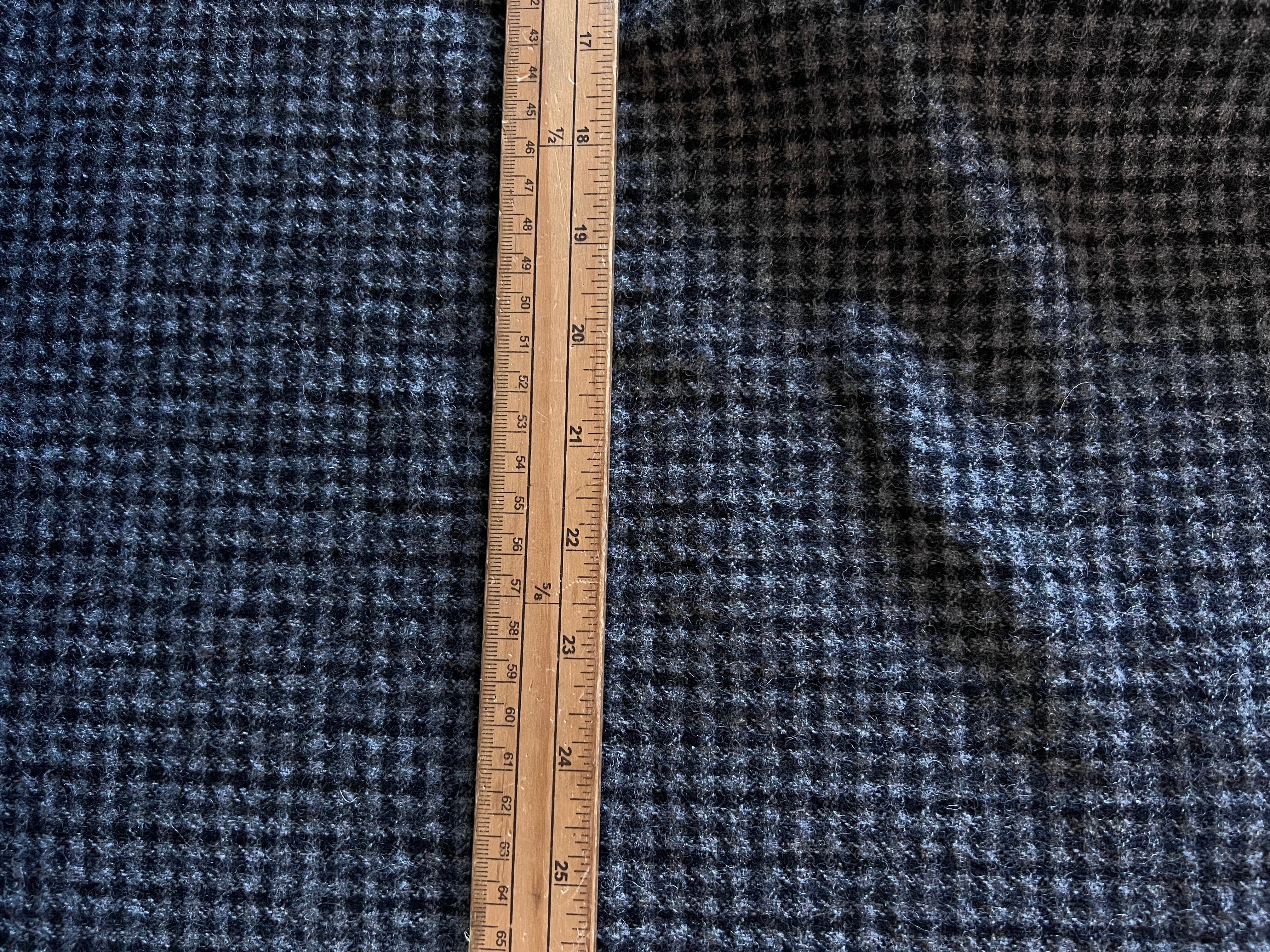 LAINAGE MANTEAU PETITS CARREAUX GRIS 100%LAINE - My Little Coupon