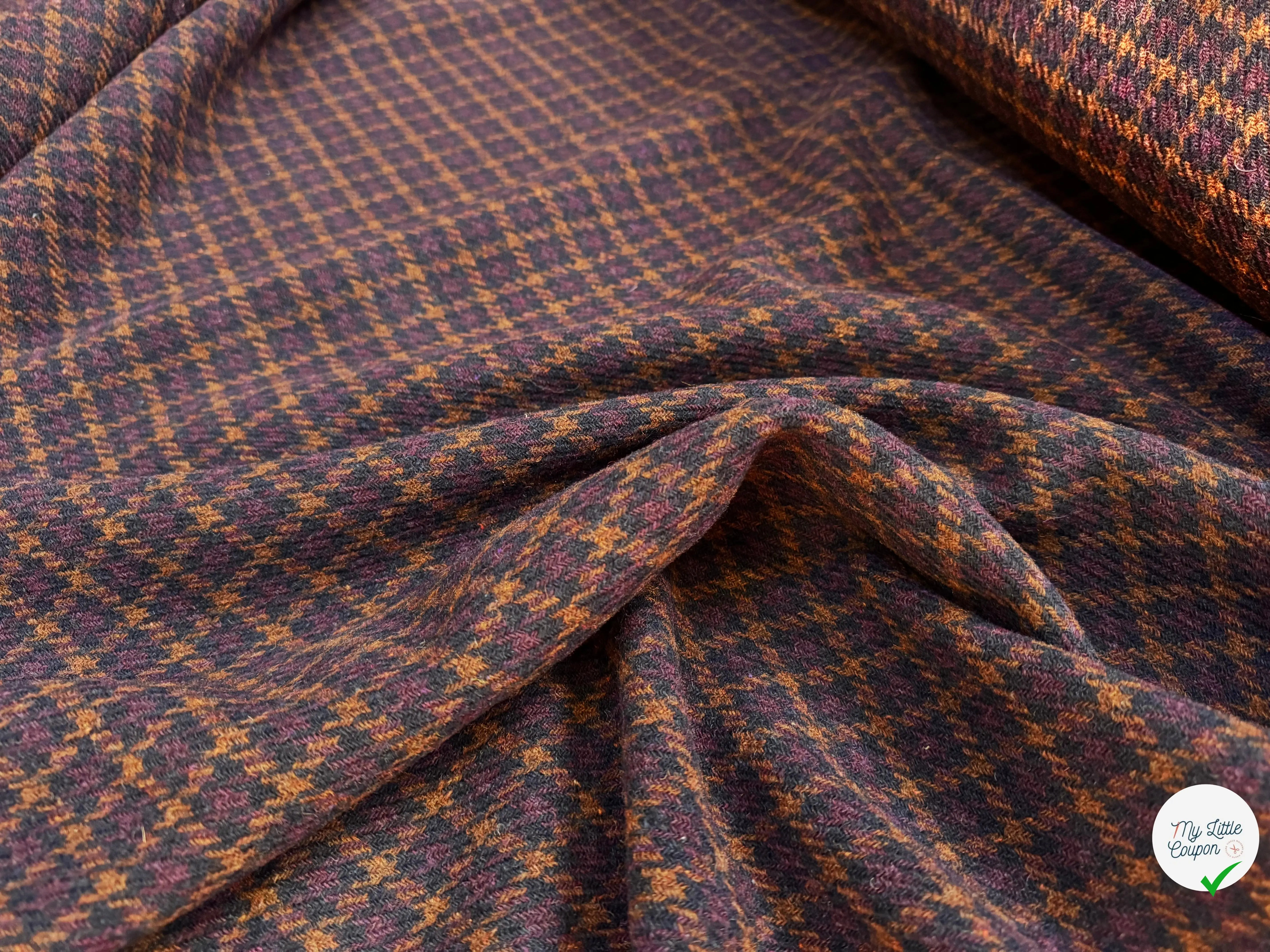 LAINAGE MANTEAU PIED DE COQ MOYEN - My Little Coupon