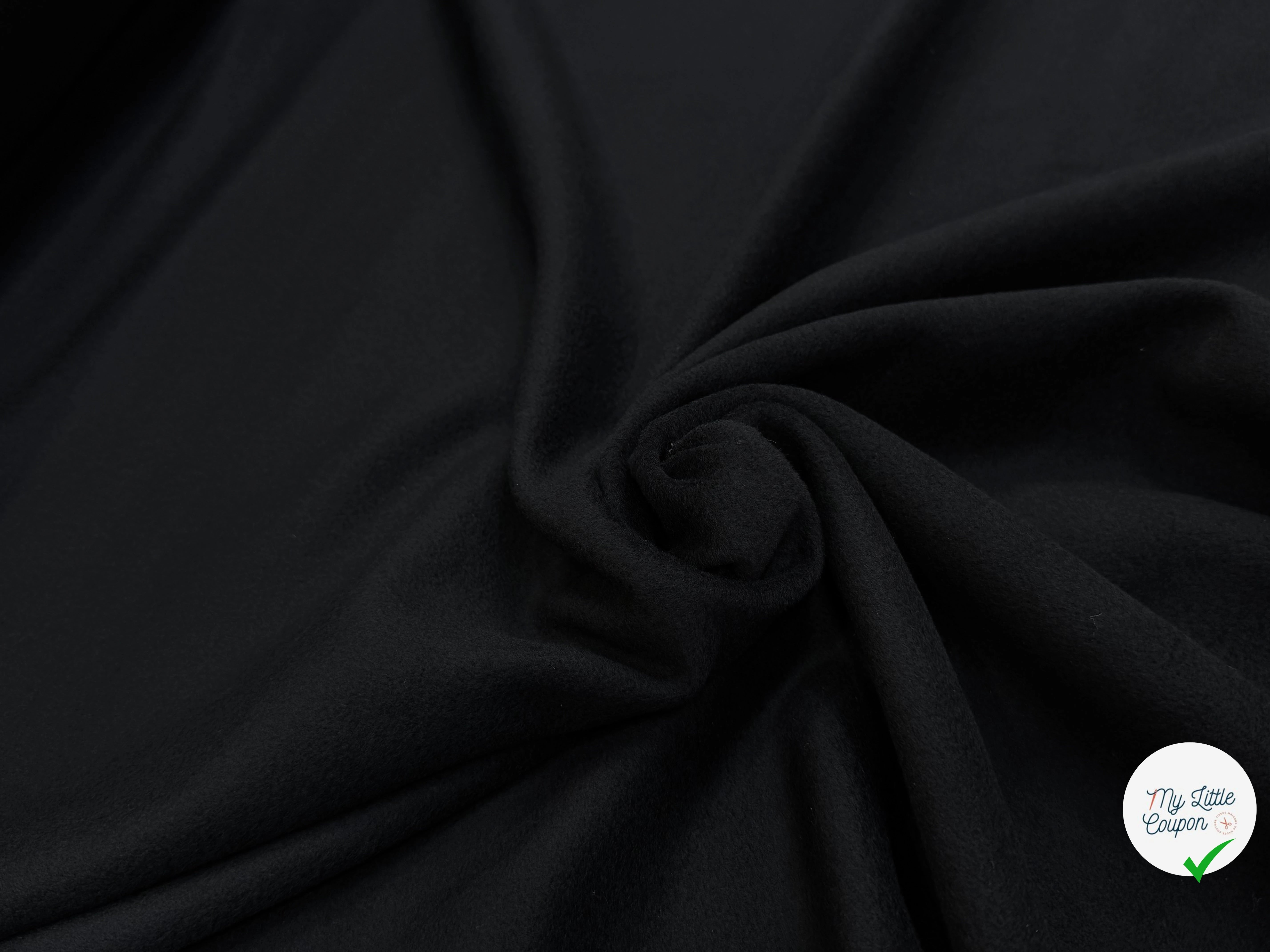 LAINAGE MANTEAU POILS DOUX NOIR - My Little Coupon