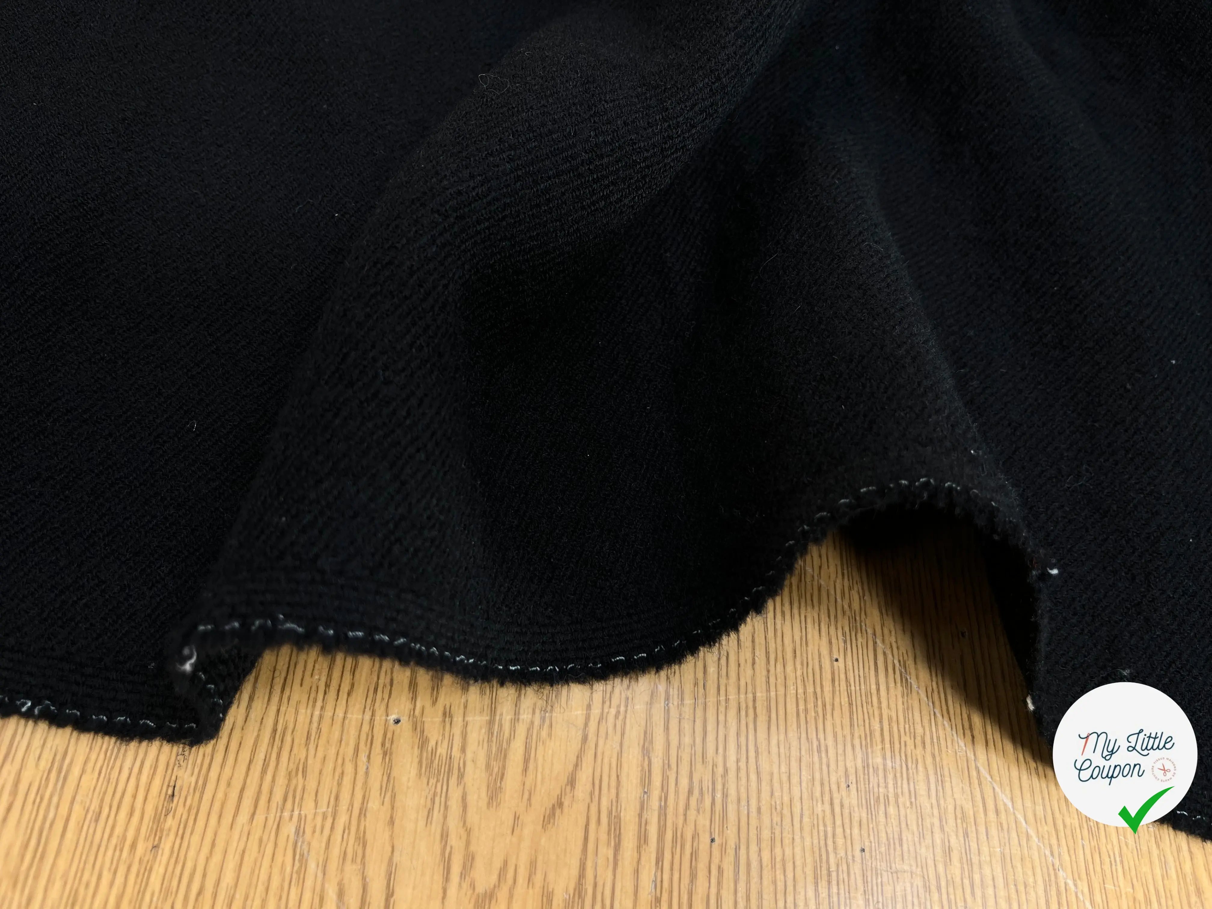 LAINAGE MANTEAU SERGÉ NOIR - My Little Coupon