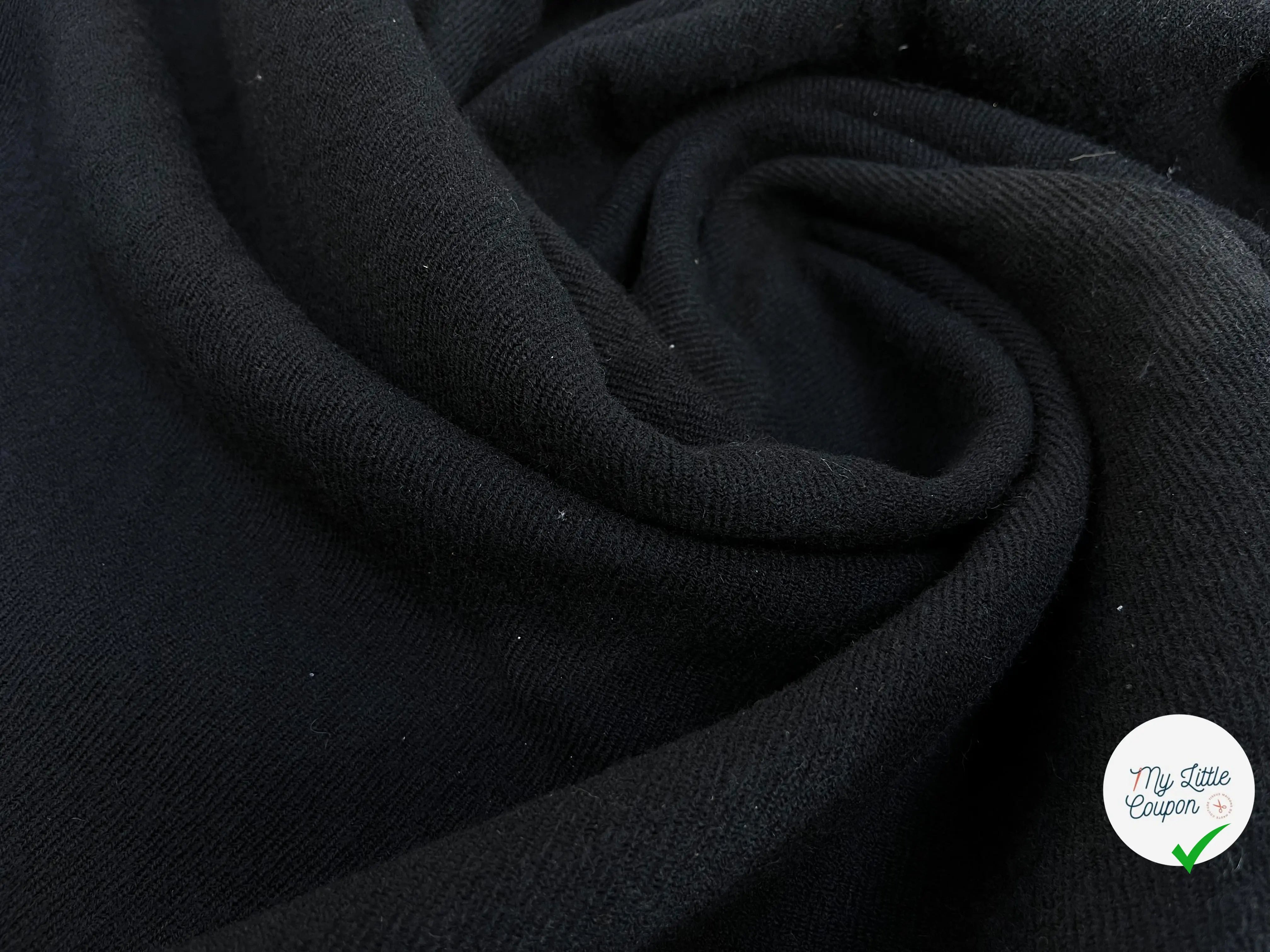LAINAGE MANTEAU SERGÉ NOIR - My Little Coupon
