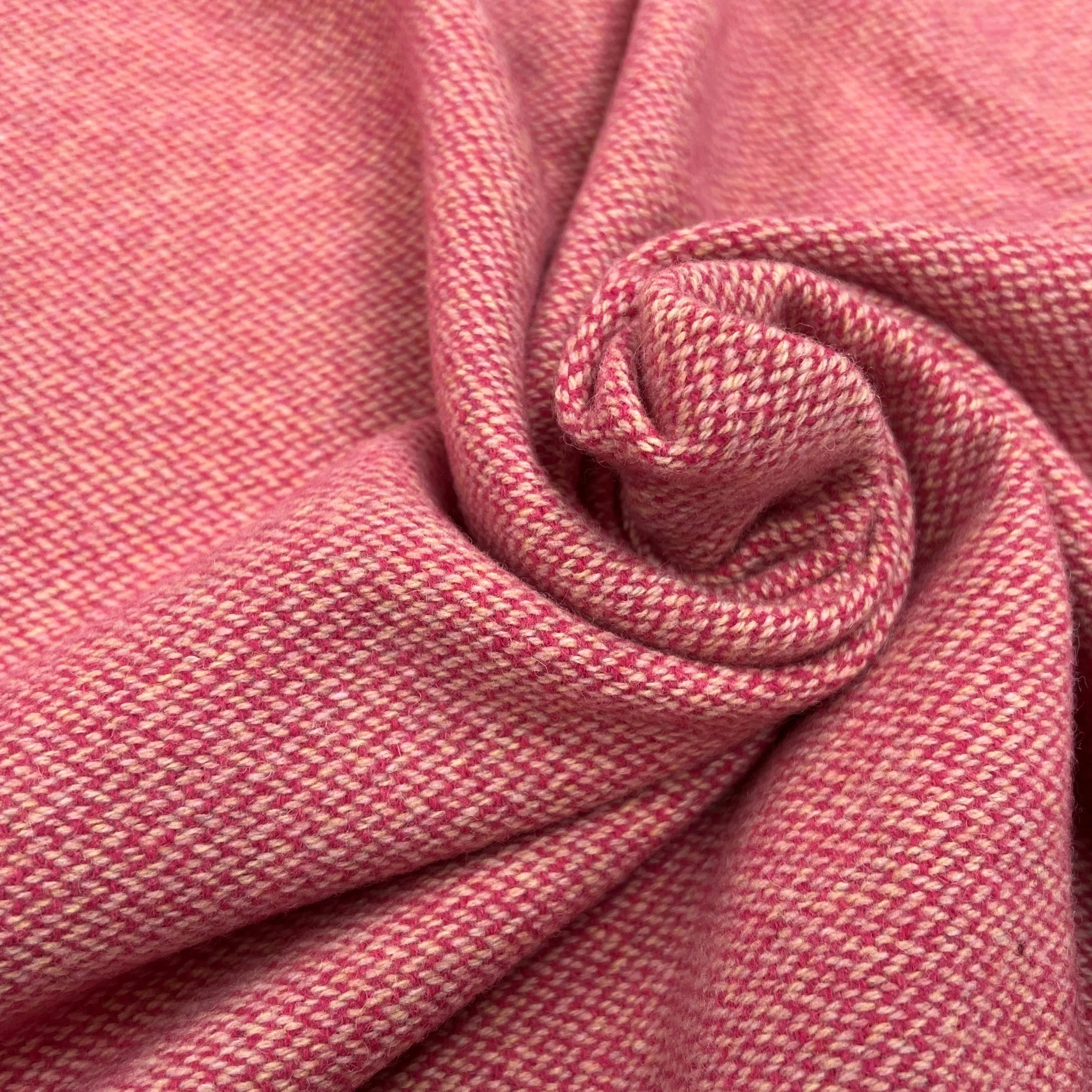 LAINAGE MANTEAU TISSÉ ROSE BEIGE JAUNE - My Little Coupon
