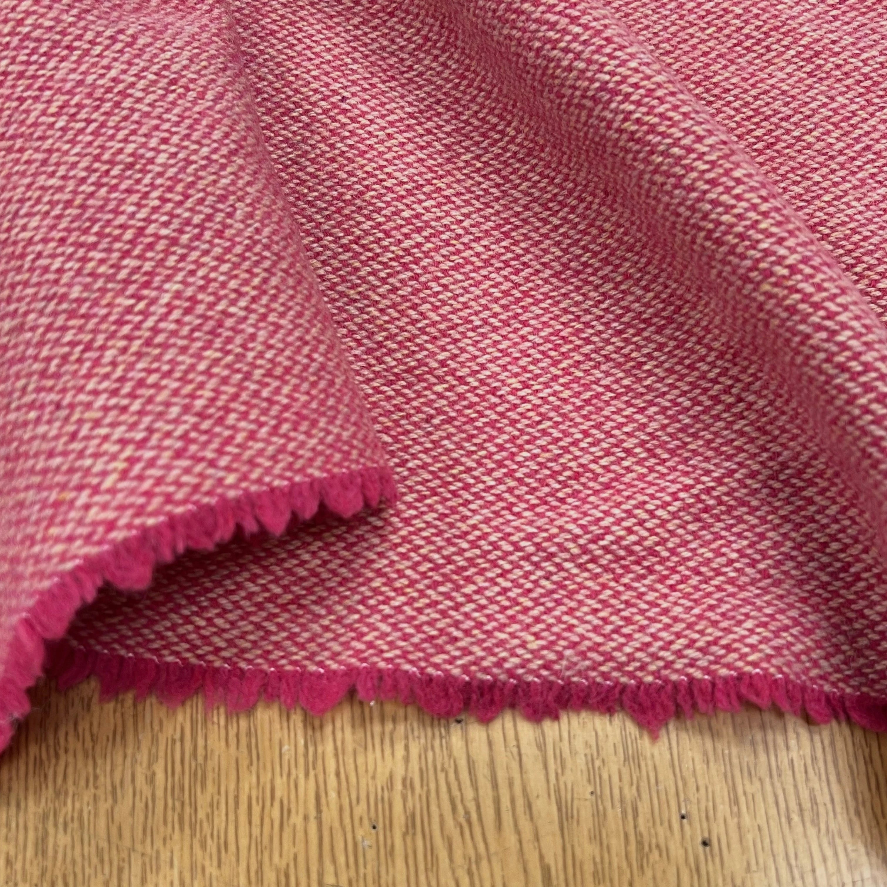 LAINAGE MANTEAU TISSÉ ROSE BEIGE JAUNE - My Little Coupon